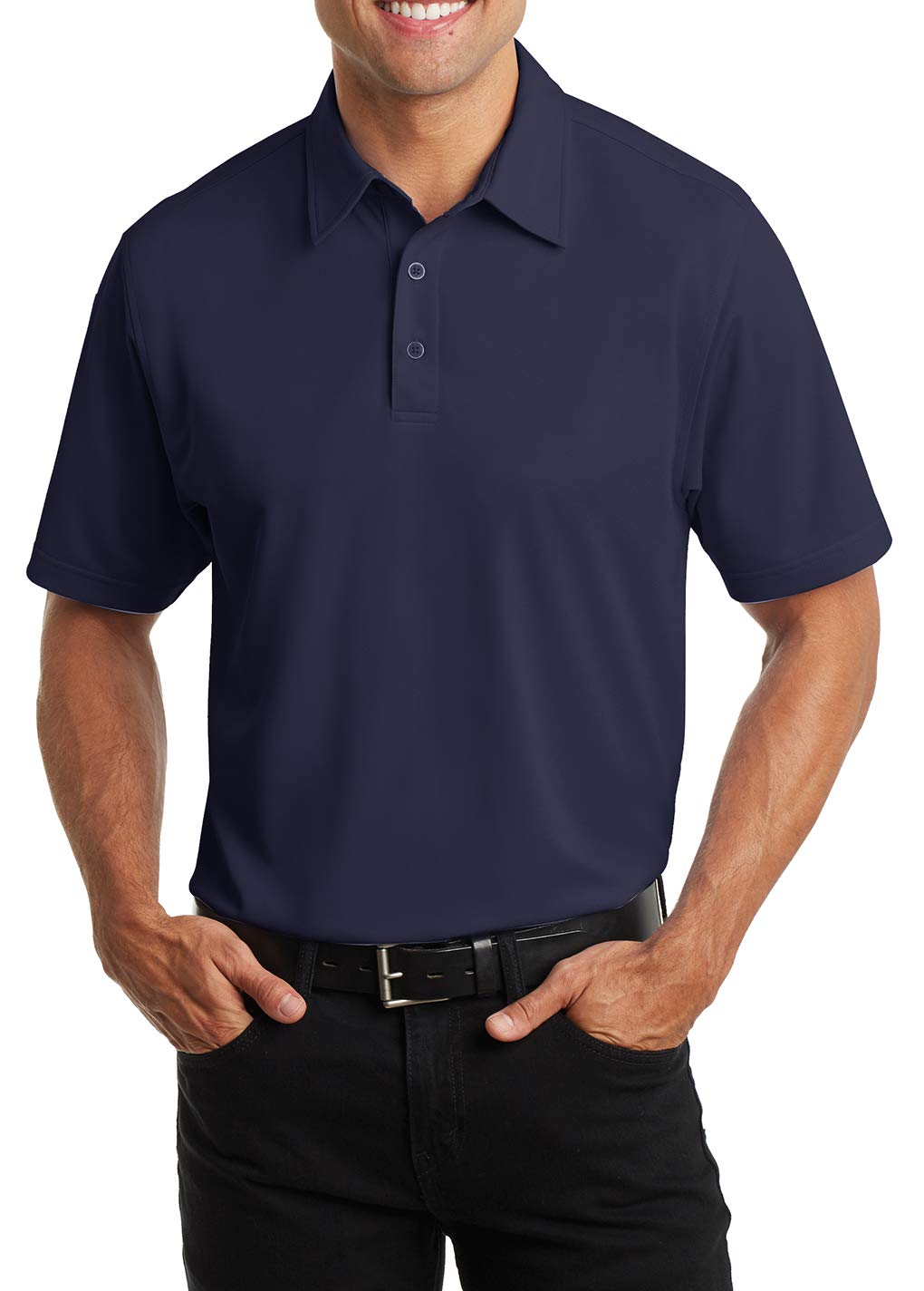 Men's Performance Polo Shirt - Breathable & Moisture-Wicking Golf & Casual Wear - Perfect for Work, Sports & Outdoor Activities