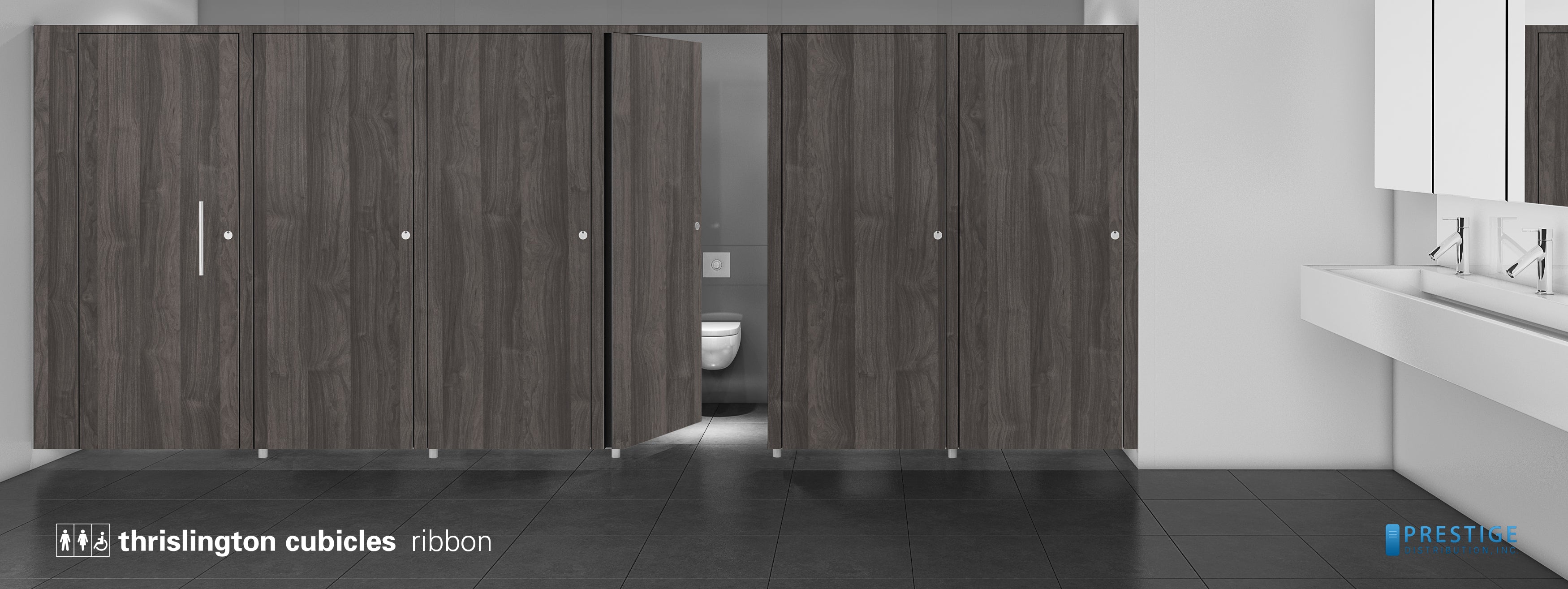 Thrislington Toilet Cubicle Ribbon - Durable & Stylish Restroom Partition Solution for Commercial & Public Spaces - Perfect for Offices, Schools, and Shopping Malls