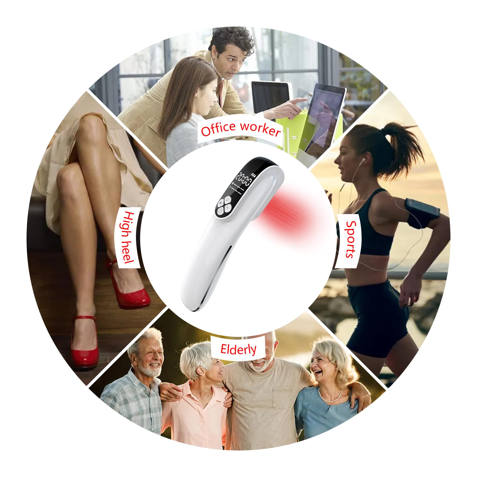 Portable Cold Laser Therapy Device for Pain Relief - Infrared Light Therapy Wand for Joint, Muscle, Neuropathy & Deep Tissue Pain - Maximum Strength Red Light Therapy for Home Use | Perfect for Athletes, Arthritis Sufferers & Post-Workout Recovery