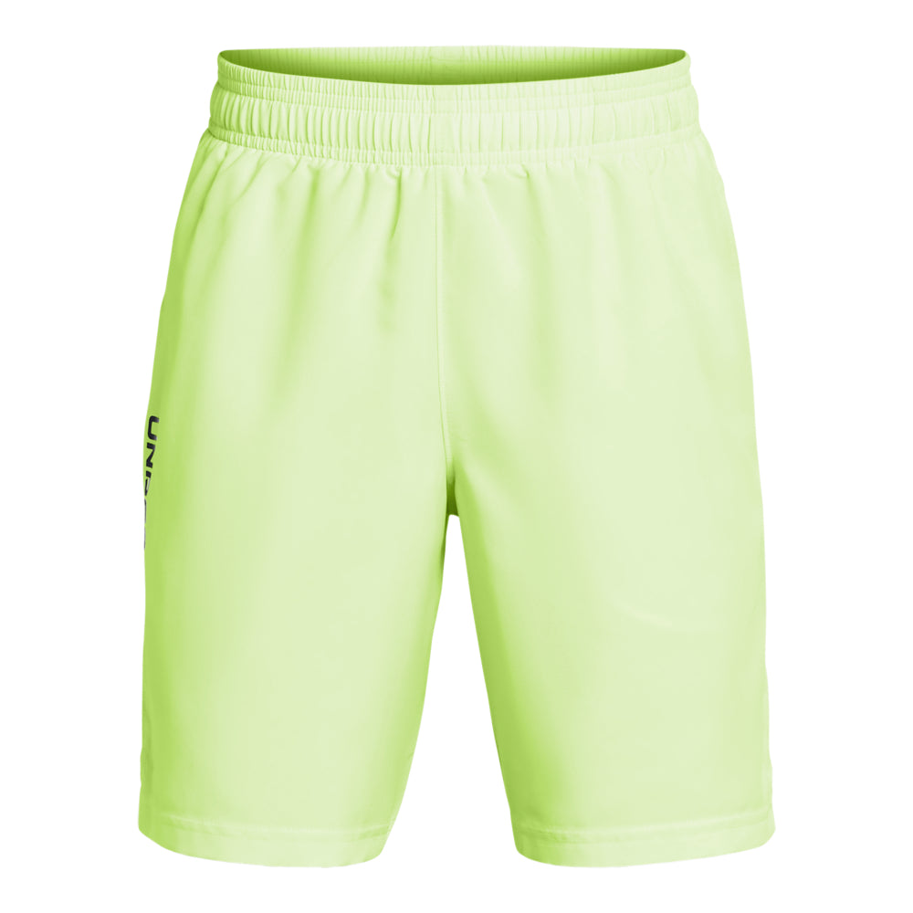 Under Armour Boys' Woven Wordmark Athletic Shorts - Comfortable & Durable for Sports, Gym, and Everyday Wear