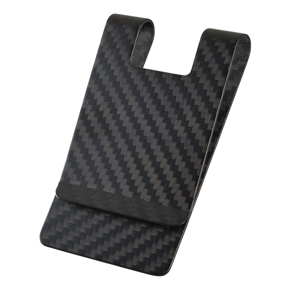 Premium Carbon Fiber Money Clip Wallet with RFID Protection - Slim Business Card & Credit Card Holder for Men (X-Large 3.5