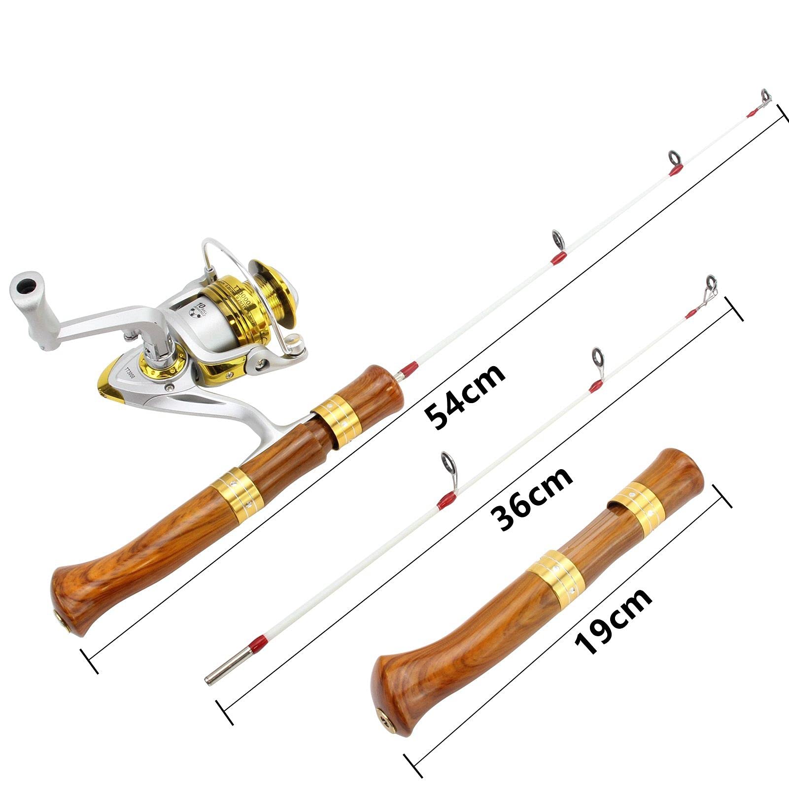 67g Ultra-Light Kids Fishing Rod & Reel Combo - 54cm Compact Portable Fishing Pole Set for Beginners, Ice Fishing & On-Board Use | Perfect for Children's Outdoor Adventures & Family Fishing Trips