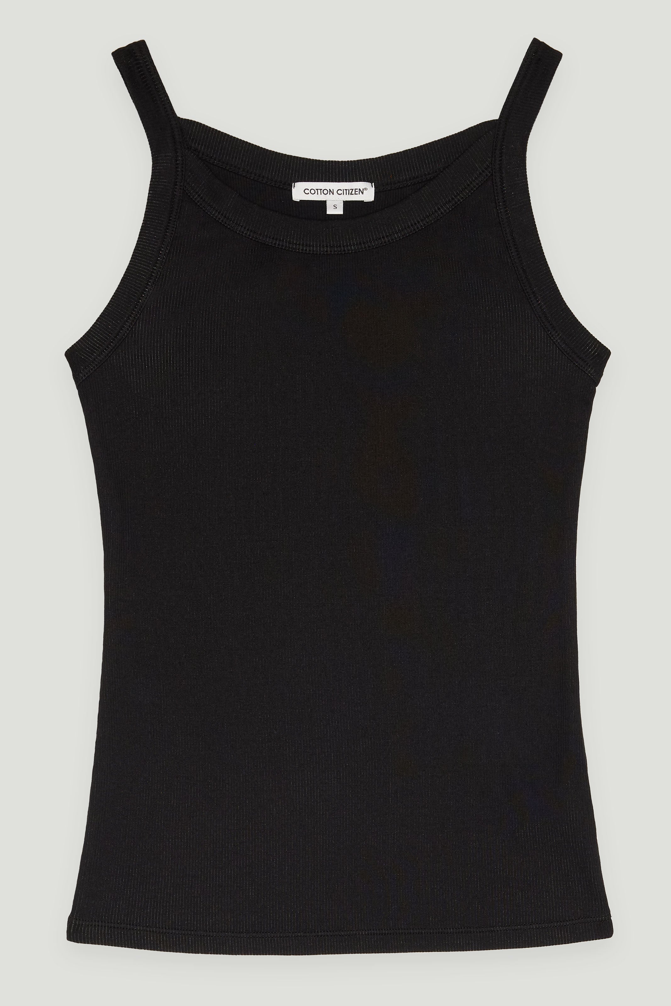 Verona Tank Top for Women - Soft Stretch Slim Fit Sleeveless Shirt in Jet Black - Perfect for Workouts, Yoga, and Casual Wear