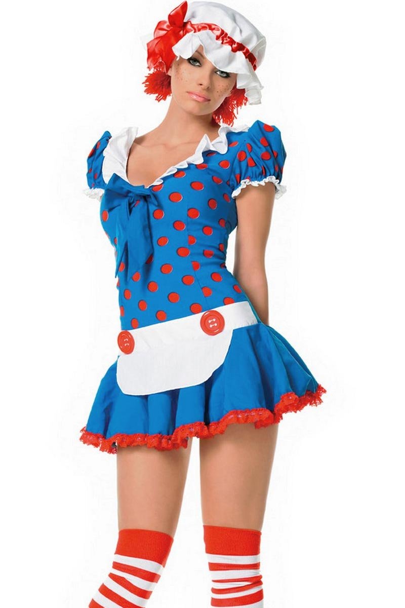 Leg Avenue Women's Rag Doll Costume Dress - Sexy Halloween Cosplay Outfit for Parties, Carnival & Dress-Up