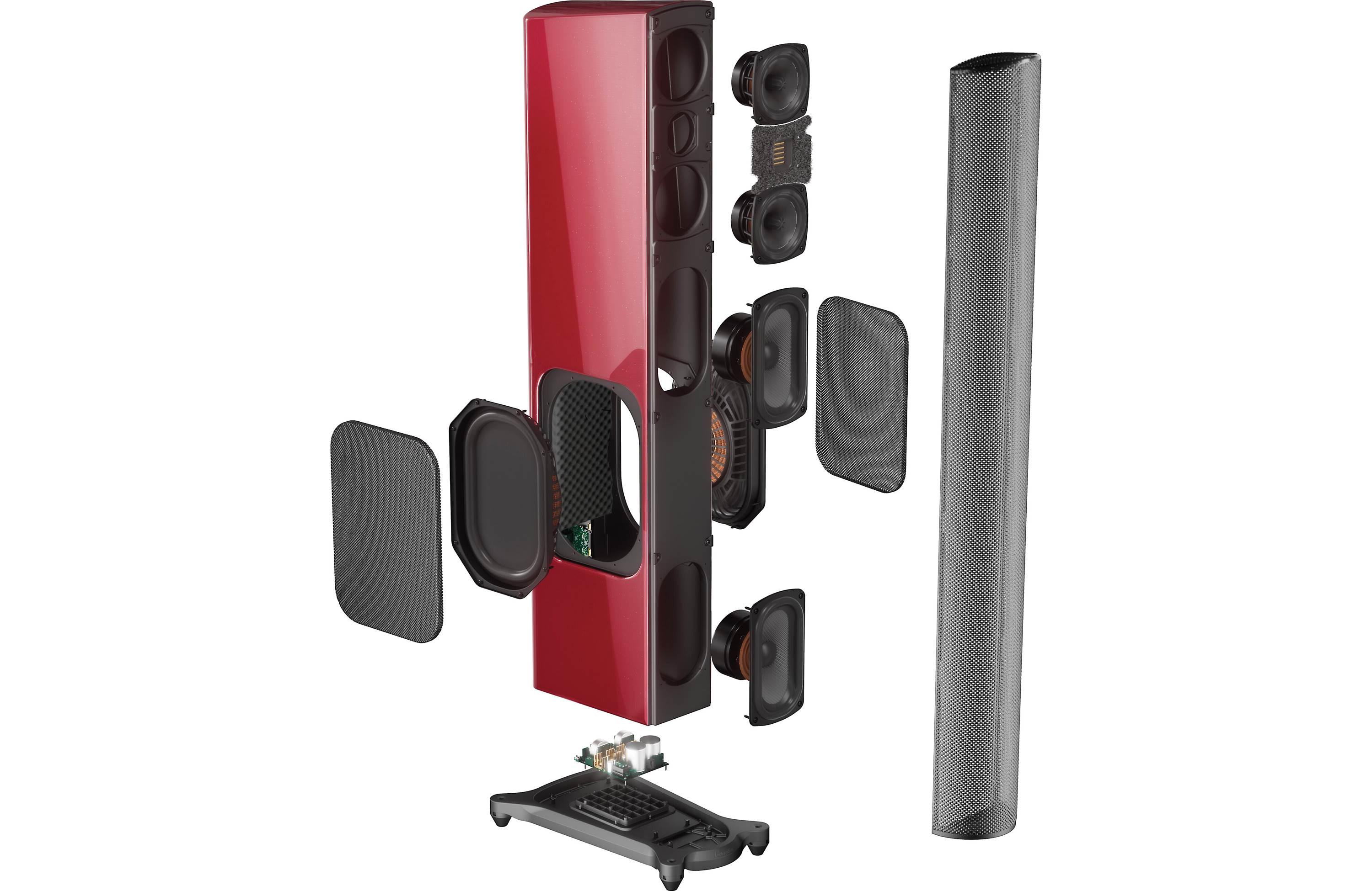 GoldenEar T66 High-Performance Tower Speakers with Powered Bass - Premium Home Audio System for Movies, Music & Gaming (Pair)