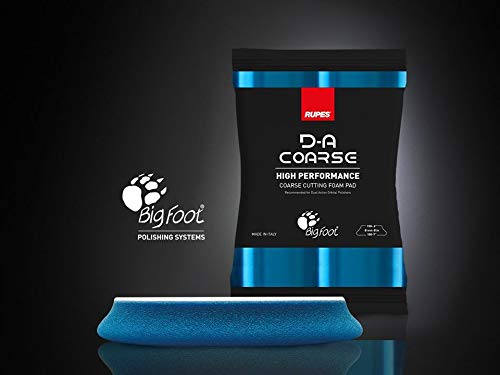 Rupes Blue Coarse 6 Inch (150mm) Dual Action Foam Pads - 6 Pack for Car Polishing & Paint Correction - Perfect for Detailing, Buffing, and Removing Scratches