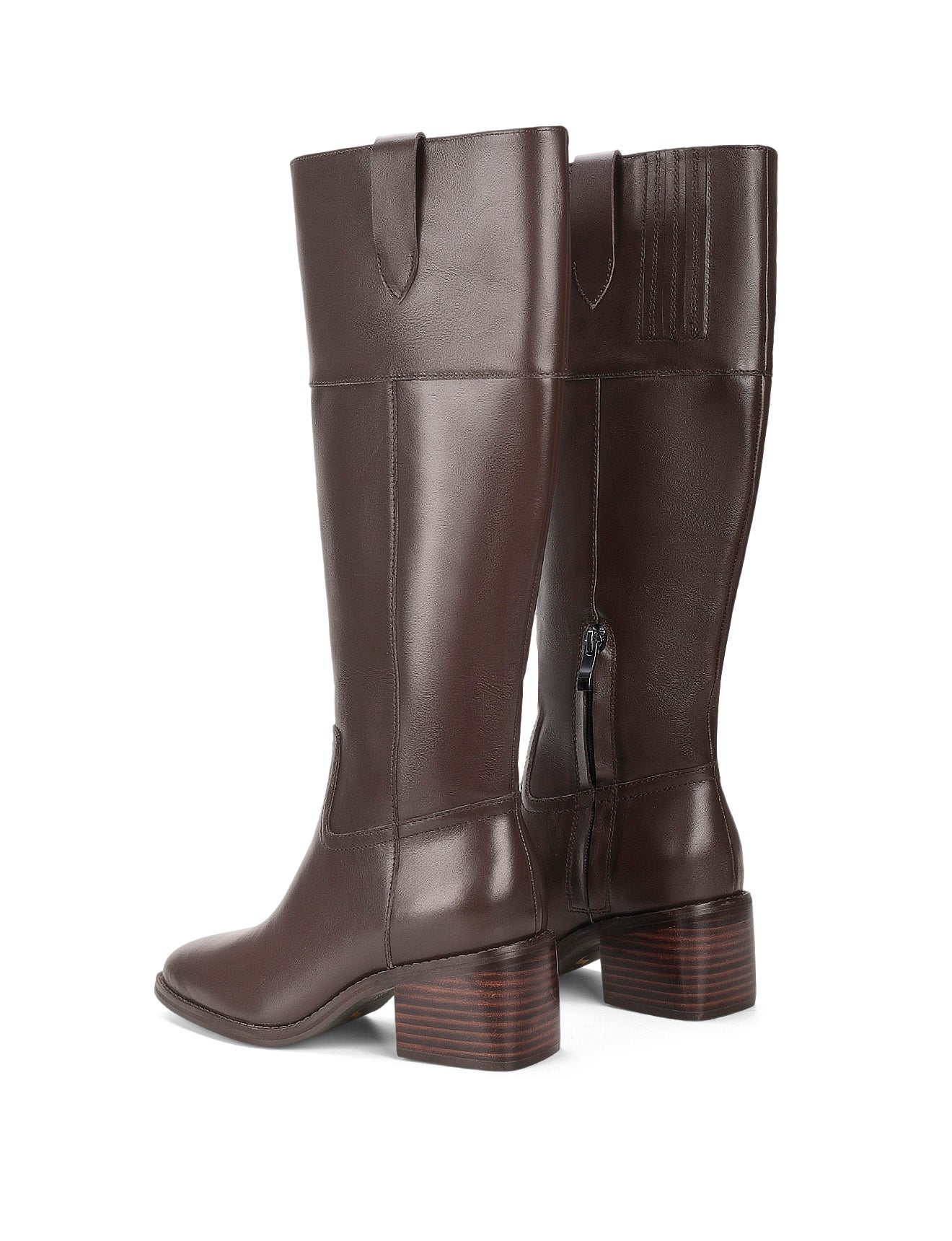 Zoey Women's Chocolate Brown Leather Riding Boots - Comfortable & Stylish Equestrian Boots for Horseback Riding & Fashion Outfits