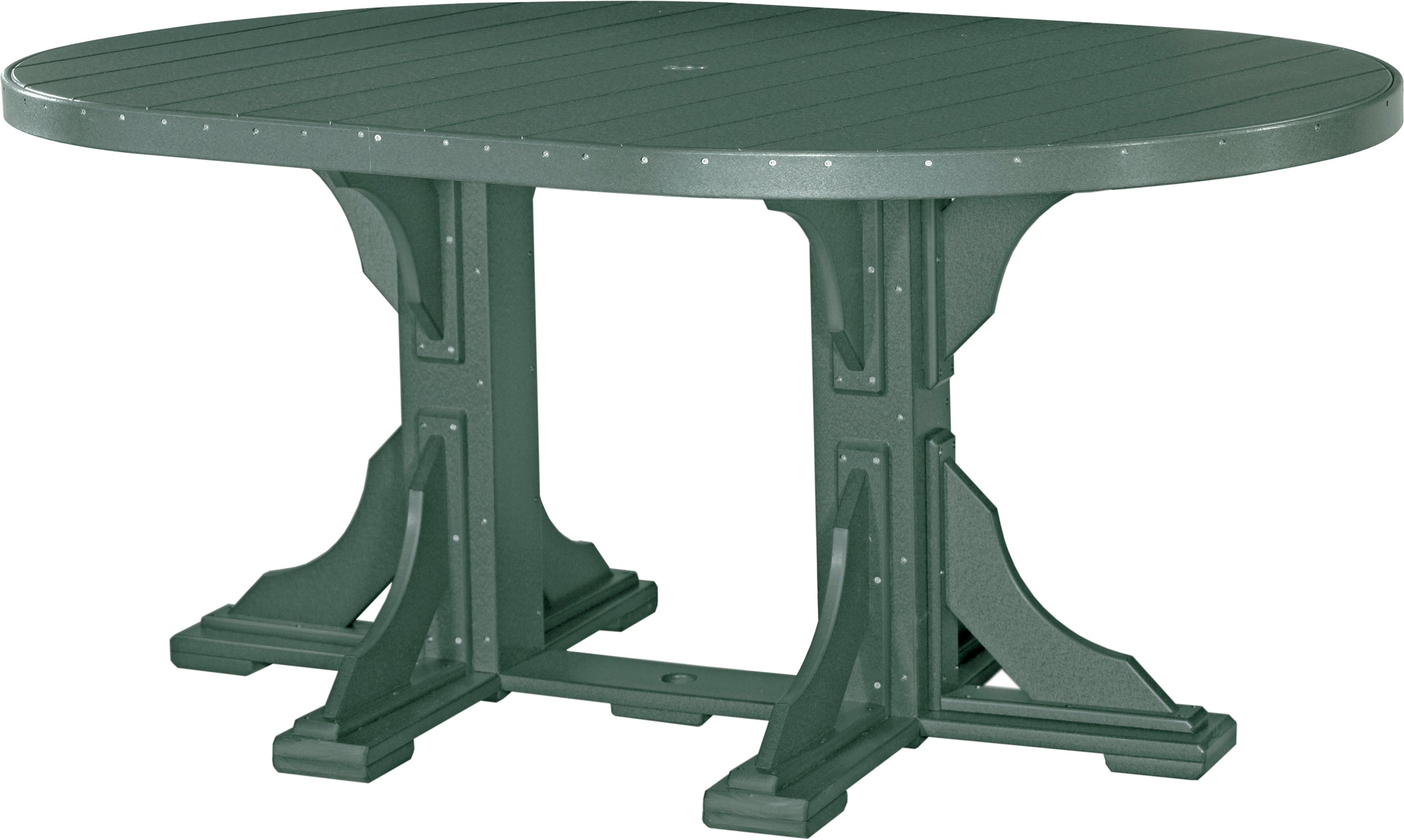 LuxCraft 4' x 6' Oval Dining Table Set for 6 - Modern Kitchen & Dining Room Furniture - Perfect for Family Gatherings, Dinner Parties & Small Spaces