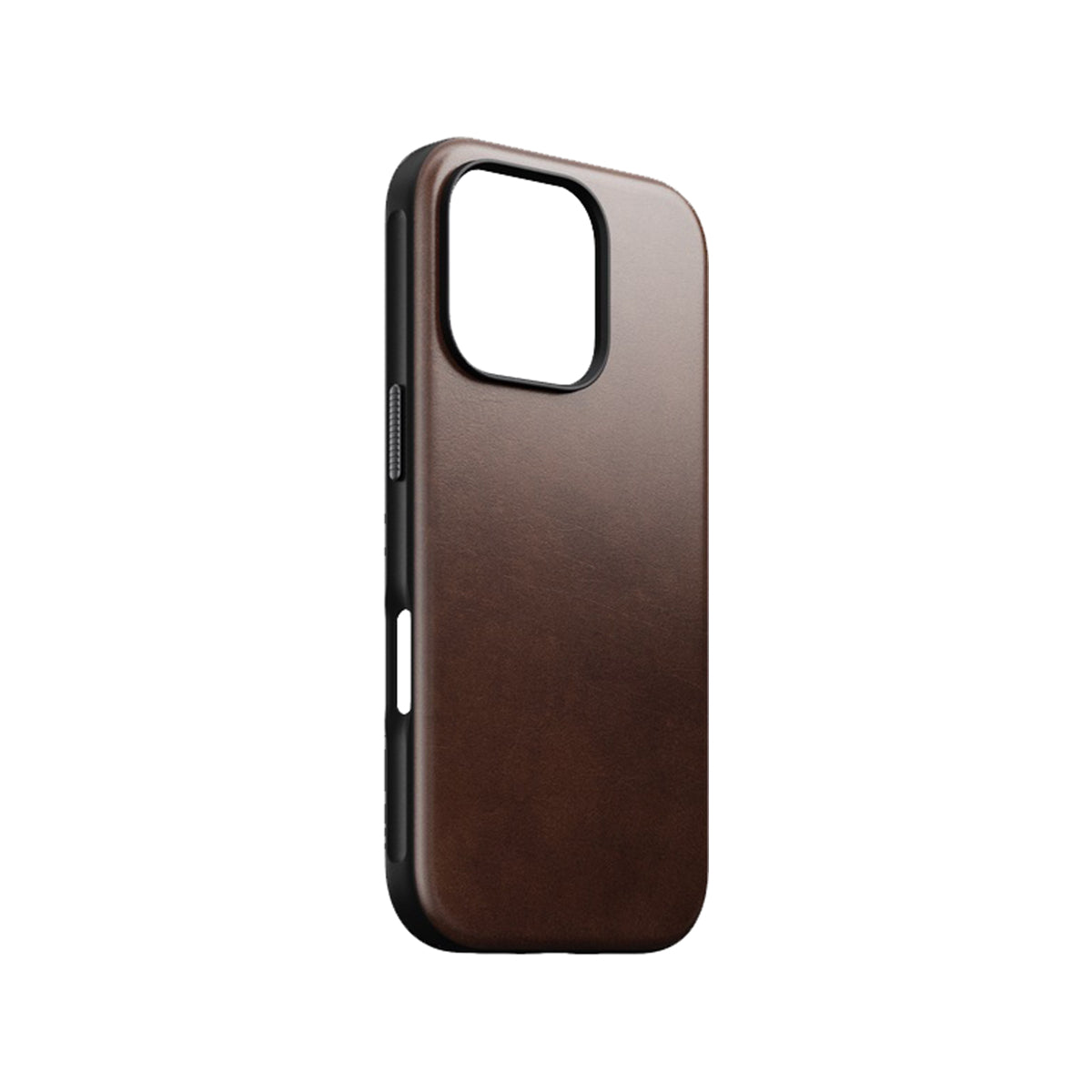 Premium NOMAD Horween Leather Case for iPhone 16 Pro - Rustic Barn Brown - Slim Protective Cover for Everyday Use, Business & Travel