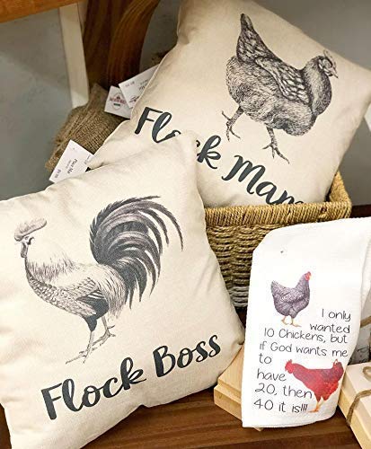 Funny Chicken Hand Towel for Chicken Lovers - Cute Kitchen Towel with Humorous Chicken Design - Perfect for Farmhouse Decor, Chicken Coops & Gifts