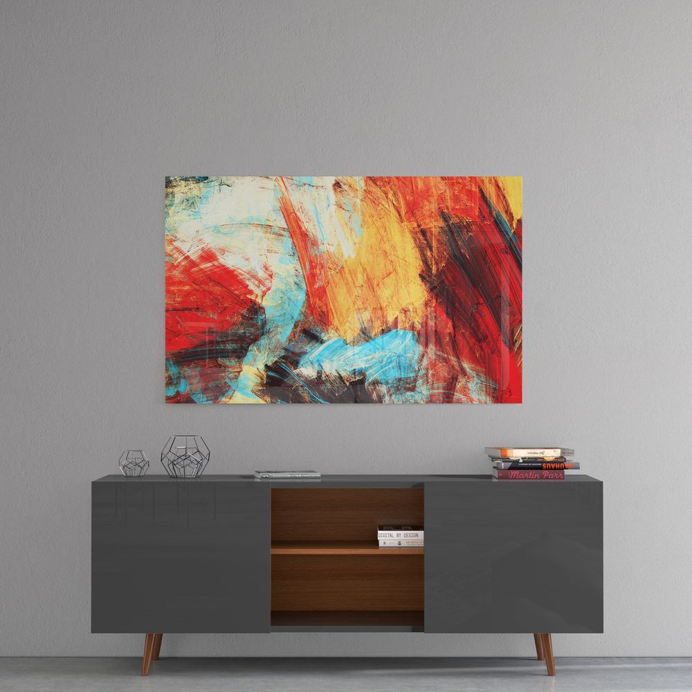 Abstract IV Art Print - Modern Abstract Wall Decor for Living Room, Bedroom & Office - Premium Canvas Painting for Home & Office Decoration - Perfect for Gifts & Interior Design