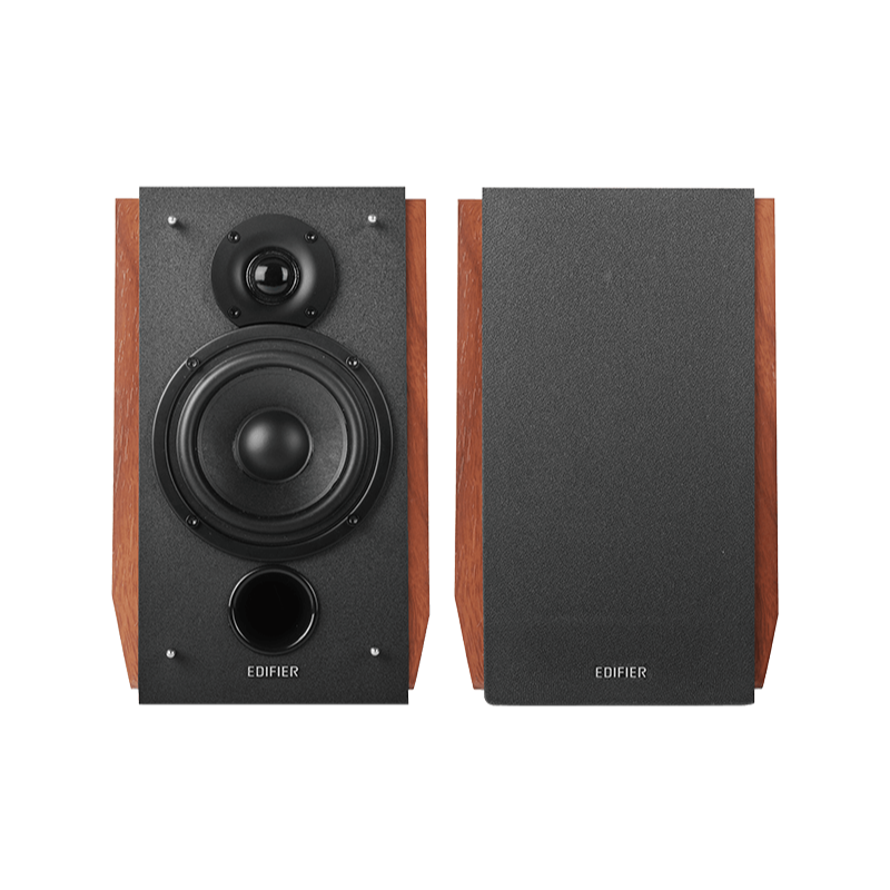 Edifier R1700BTS 66W Bluetooth 5.0 Bookshelf Speakers - Wireless Hi-Fi Audio System for Home, Office & Studio (Brown) - Perfect for Music, Movies & Gaming