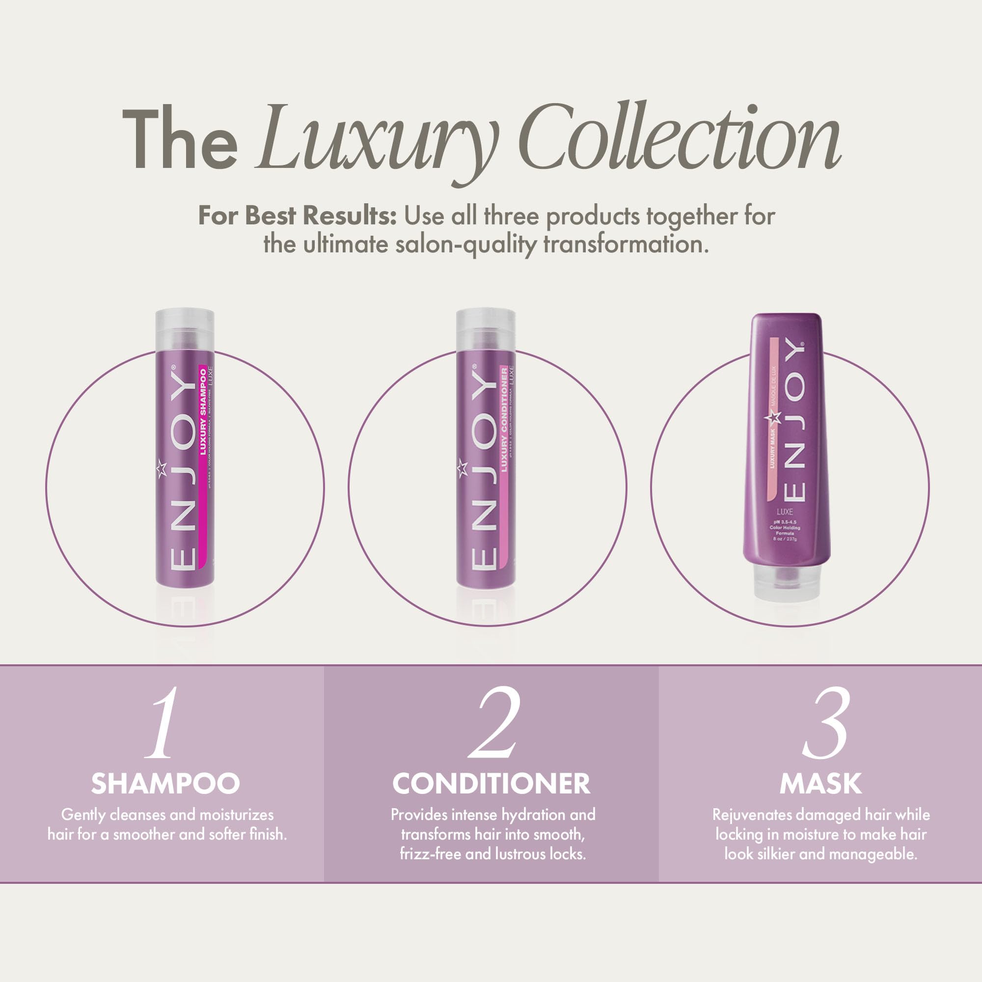 Luxury Shampoo and Conditioner Set - Sulfate Free for Thick, Coarse & Curly Hair - Frizz Control, Deep Cleansing & Hydrating - 33.8 Fl Oz - Perfect for Daily Hair Care & Salon-Quality Results at Home