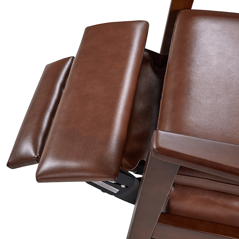 Premium Rainer Faux Leather Recliner Chair with Solid Wood Frame - Timeless Elegance for Living Room, Home Theater & Office Comfort