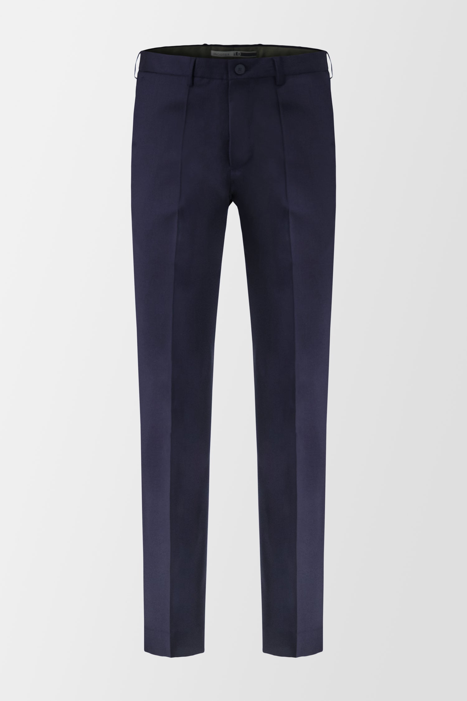 Incotex Navy Classic Men's Dress Pants - Slim Fit Comfortable Business Casual Trousers for Office & Travel
