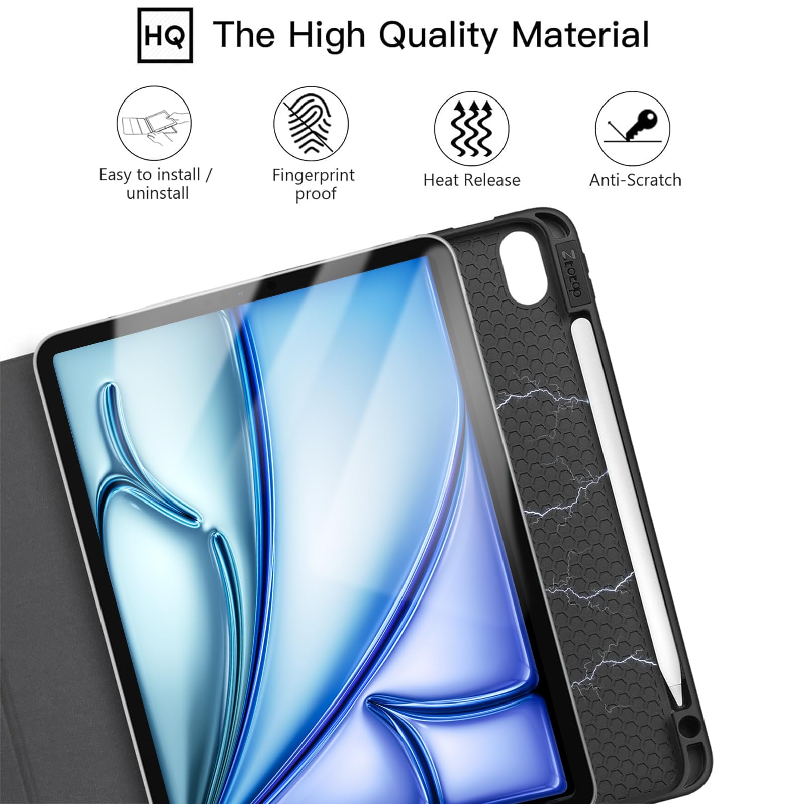 Ztotop iPad Air 11 Inch Case (M3/M2 2025/2024) & iPad Air 5th/4th Gen 10.9 Inch (2022/2020) & iPad Pro 11