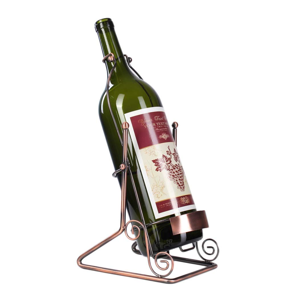 3 Liter Large Capacity Wine Bottle Holder - Vintage Electroplated Wine Rack for Home Bar, Dining Table & Countertop Display | Perfect for Wine Storage & Entertaining (3L Model)