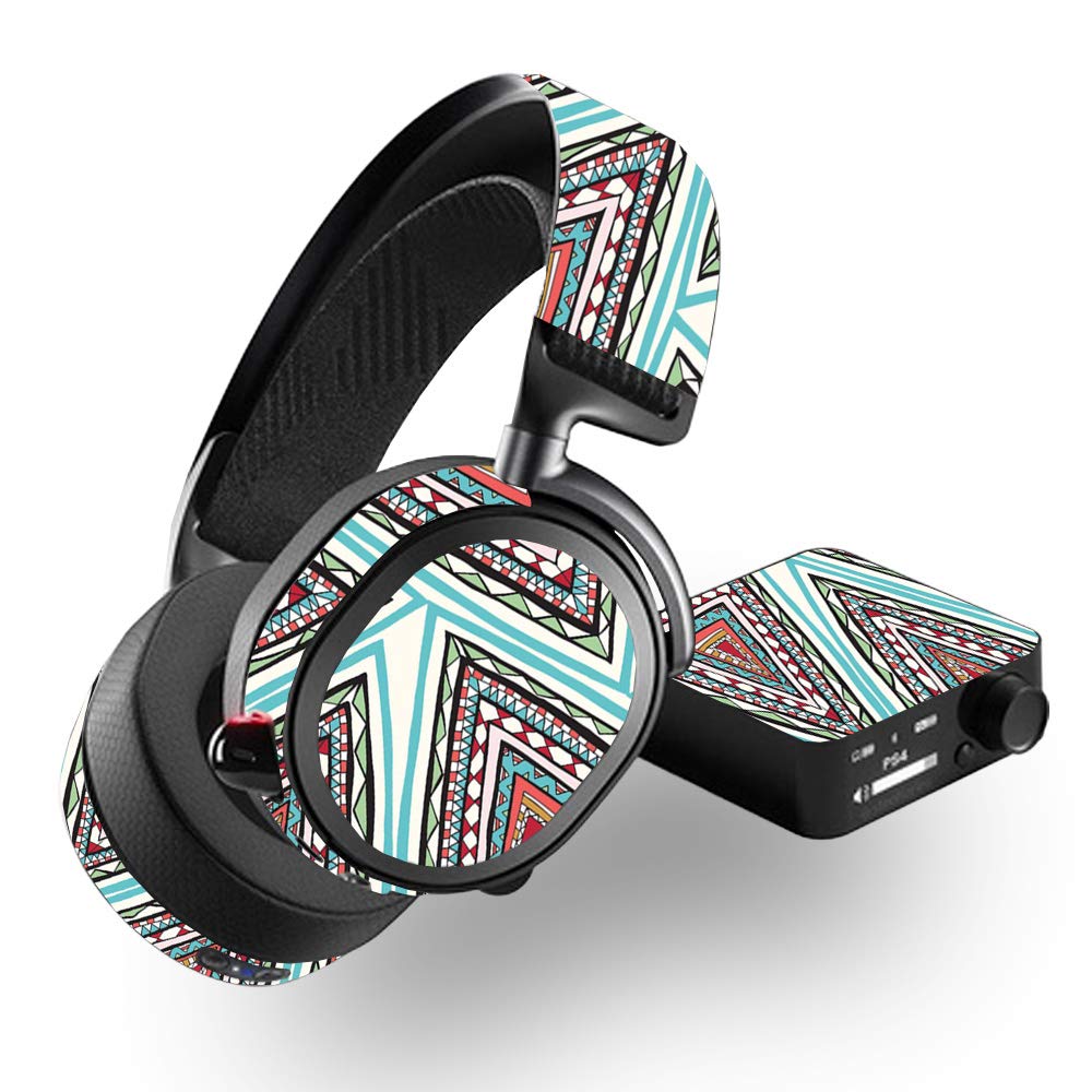 SteelSeries Arctis Pro Wireless Skin - Aztec Pyramids Design | Protective Vinyl Decal Wrap Cover | Durable, Easy to Apply & Remove | Made in USA | Perfect for Gaming & Travel Protection