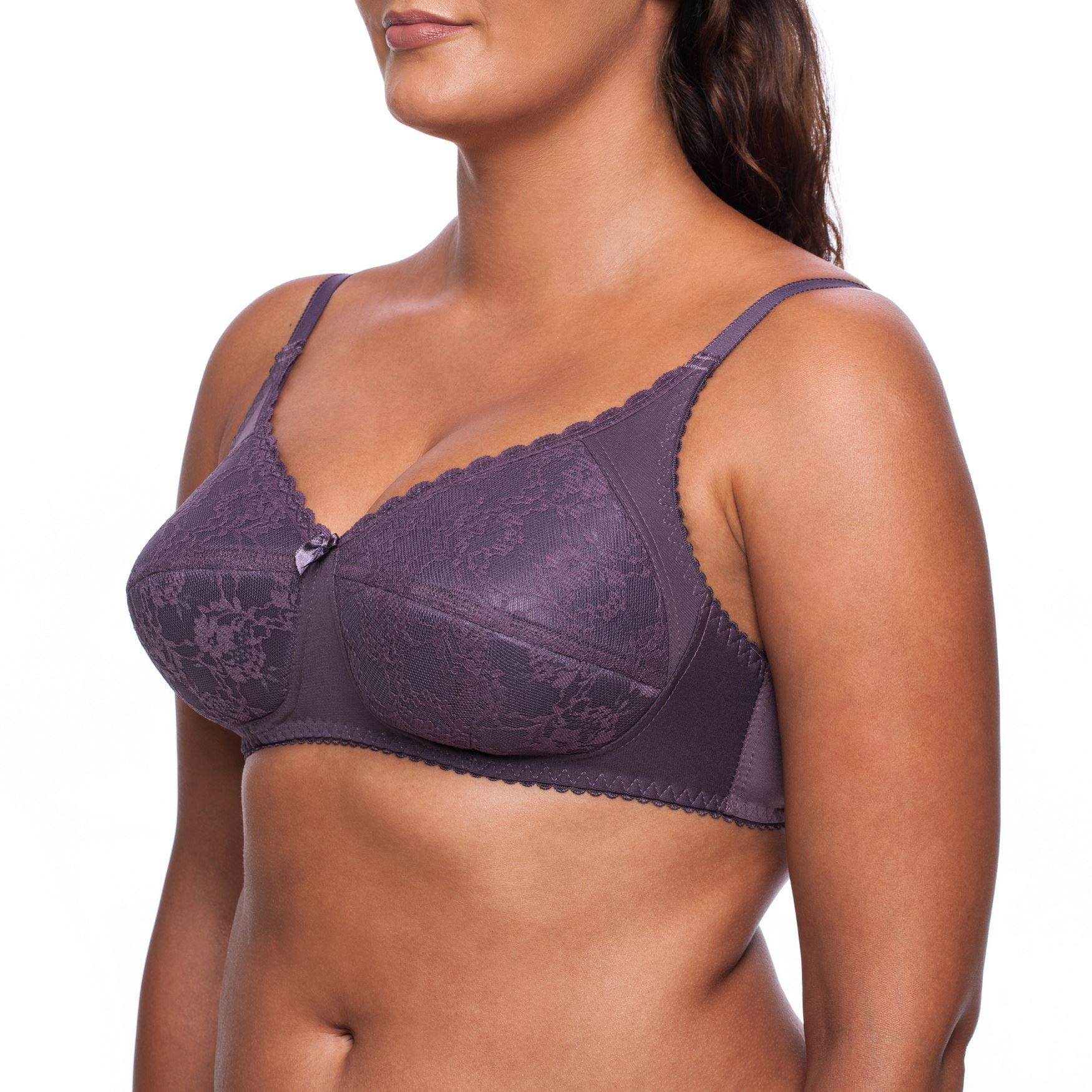 Frugue Women's Padded Wireless Plus Size Minimizer Bra - Comfortable Full Coverage Support for Everyday Wear & Active Lifestyles