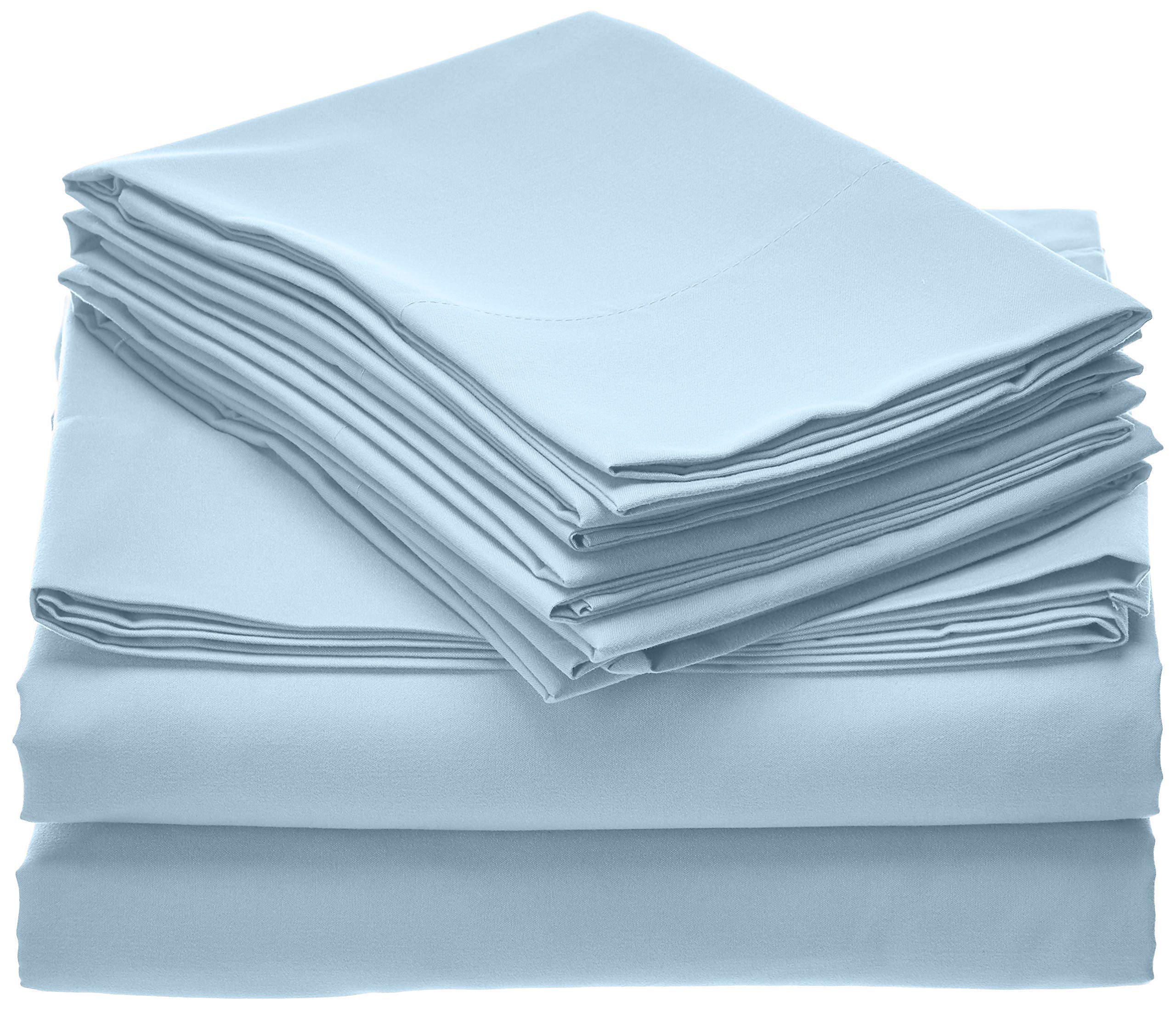 Luxury 4-Piece Full XL Sheet Set - 100% Egyptian Cotton 310-Thread Count - Deep Pocket (5
