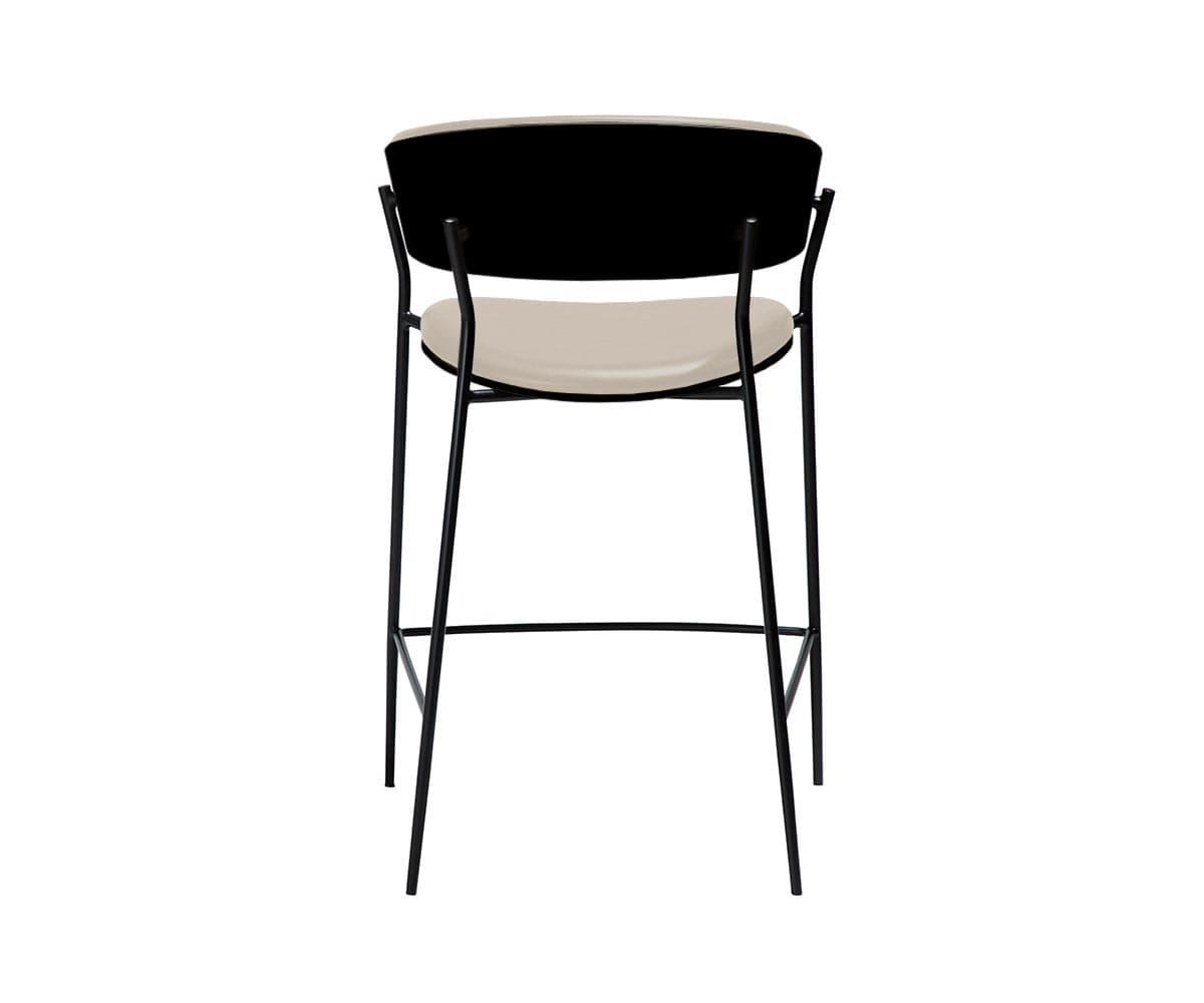 Premium Leather Counter Stool for Kitchen & Bar - Modern Dining & Home Decor - Comfortable & Stylish Seating for Breakfast Nook, Island, or Entertainment Area