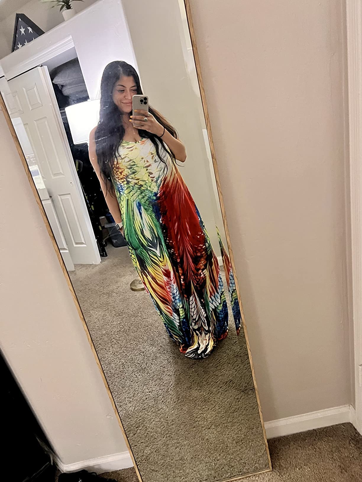 BessCops Women's Plus Size Summer Maxi Dress 2025 - Casual Sleeveless Loose Long Sundress with Pockets | Beach Vacation, Outdoor Party & Date Night Outfit