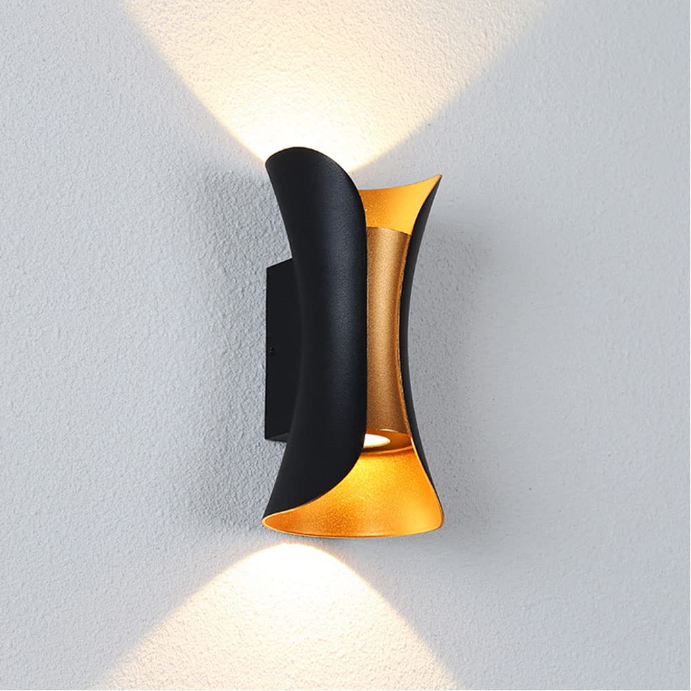 SixYi Modern LED Wall Sconce - IP65 Waterproof Indoor/Outdoor Up Down Wall Light - 3000K Warm White Spot Night Light for Hallway, Bedroom, Garden & Living Room - Perfect for Ambient Lighting and Home Decor