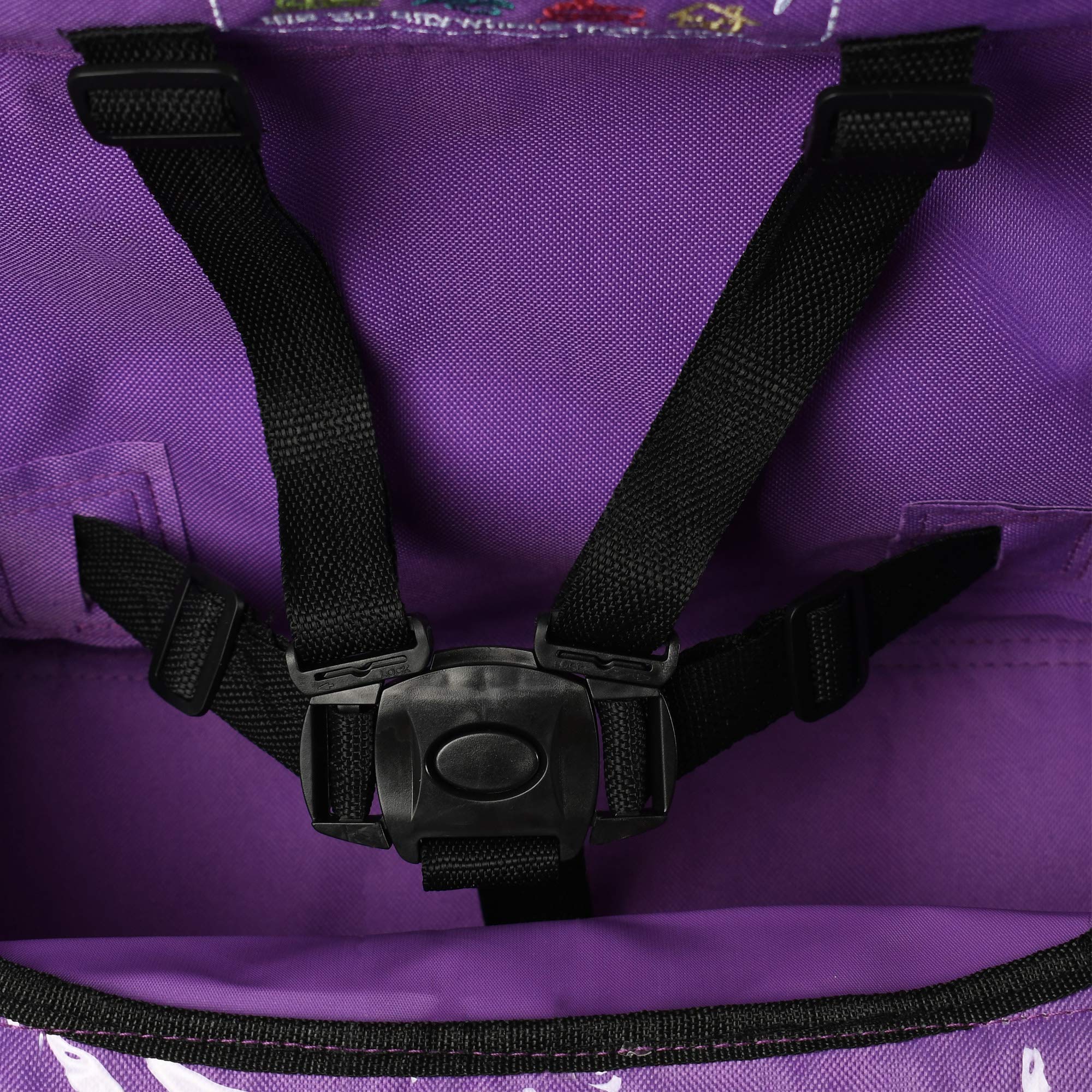 Ciao! Baby Portable High Chair for Travel - Foldable High Chair with Removable Tray, Lightweight & Compact (Purple) - Perfect for Dining Out, Camping & Airplane Travel