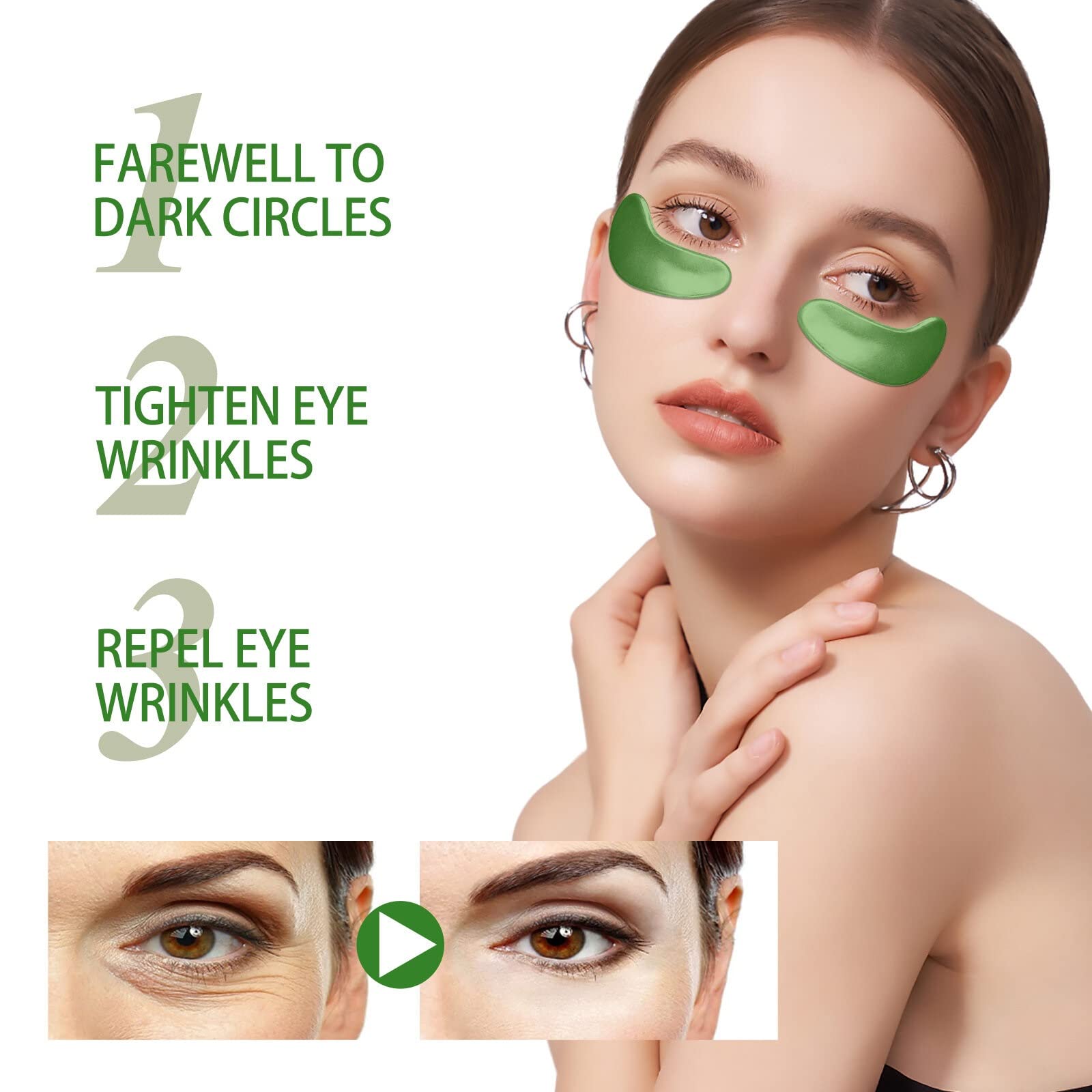 Best Under Eye Mask for Dark Circles & Puffiness - 30 Pairs (60 Patches) - Hydrating Eye Care Treatment for Brightening & Anti-Aging - Perfect for Night Routine, Travel & Post-Makeup Recovery