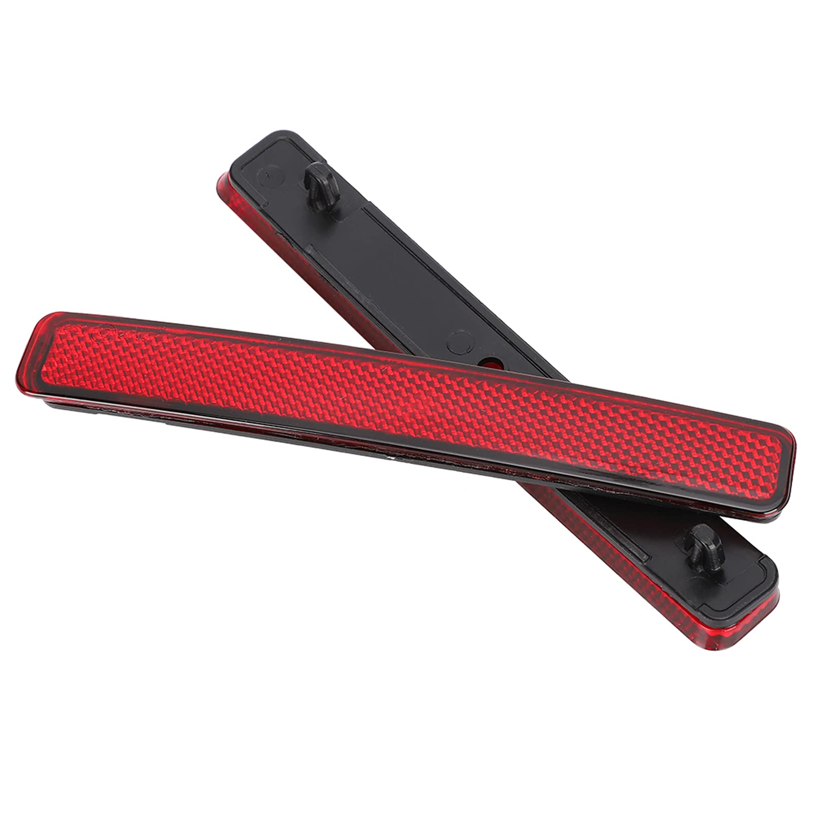 Pair of Red Rear Bumper Reflector Assembly Lights for VW T5 Transporter 2003-2011 (7E0945105) - Enhanced Safety & Style for Night Driving & Parking