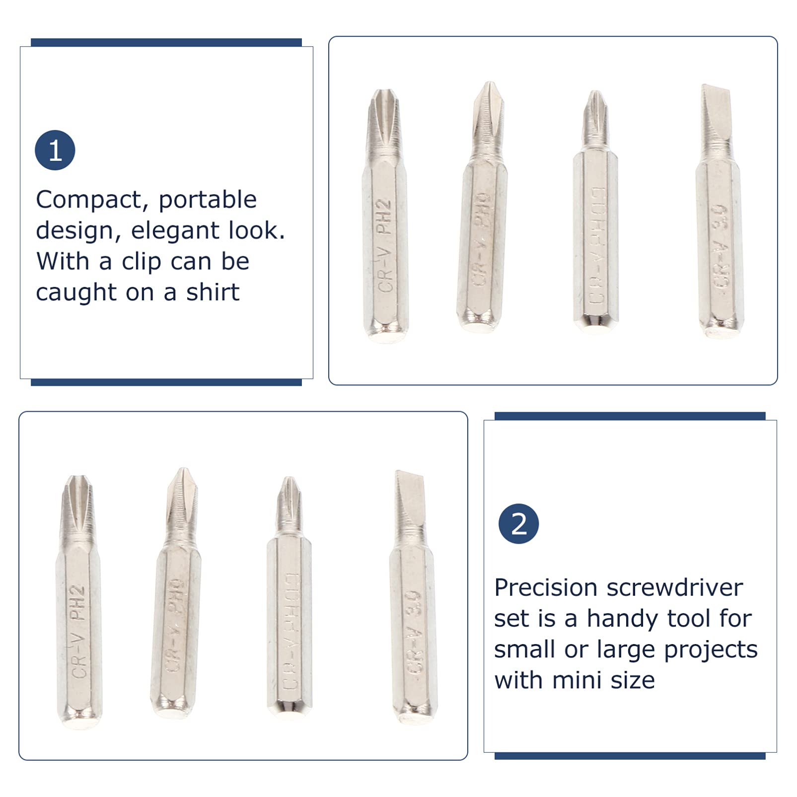8-in-1 Mini Screwdriver Set for Eyeglasses & Electronics Repair