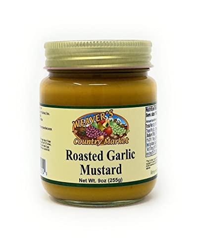 Roasted Garlic Mustard - 12 Pack (8 oz Jars) | Premium Gourmet Condiment for Sandwiches, Burgers & Charcuterie Boards | Gluten-Free & Vegan Friendly