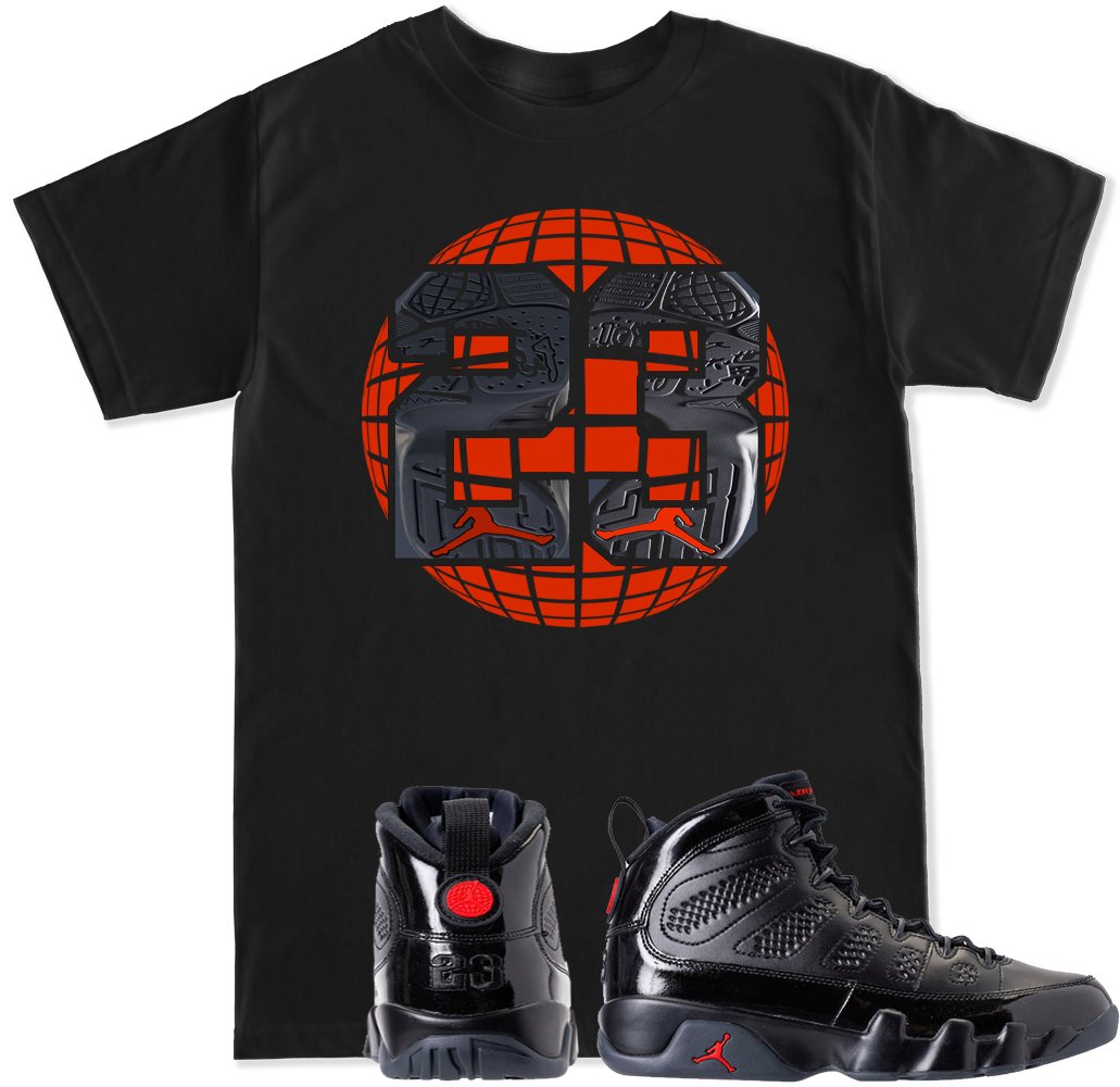 FTD Apparel Men's Retro 9 23 Globe Graphic T-Shirt - Vintage Basketball Tee for Casual Wear, Street Style & Sports Fans