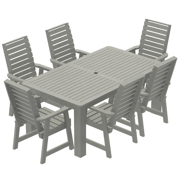 Glennville 7-Piece Dining Set - Modern Wooden Table & Chairs for Kitchen, Dining Room, Patio | Perfect for Family Meals & Entertaining Guests