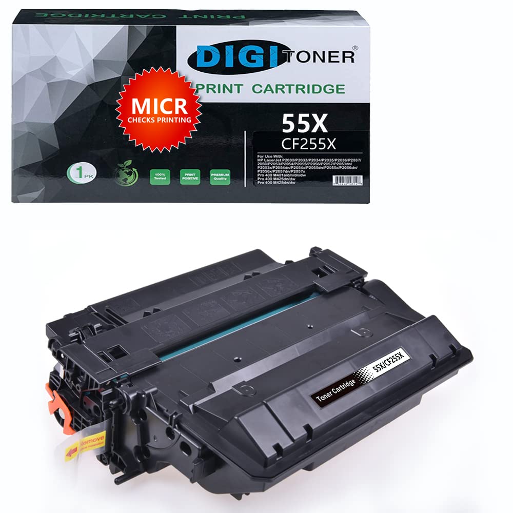 HP CF255X MICR Toner Replacement - High Yield for P3011/P3015 Printers - Banking Checks