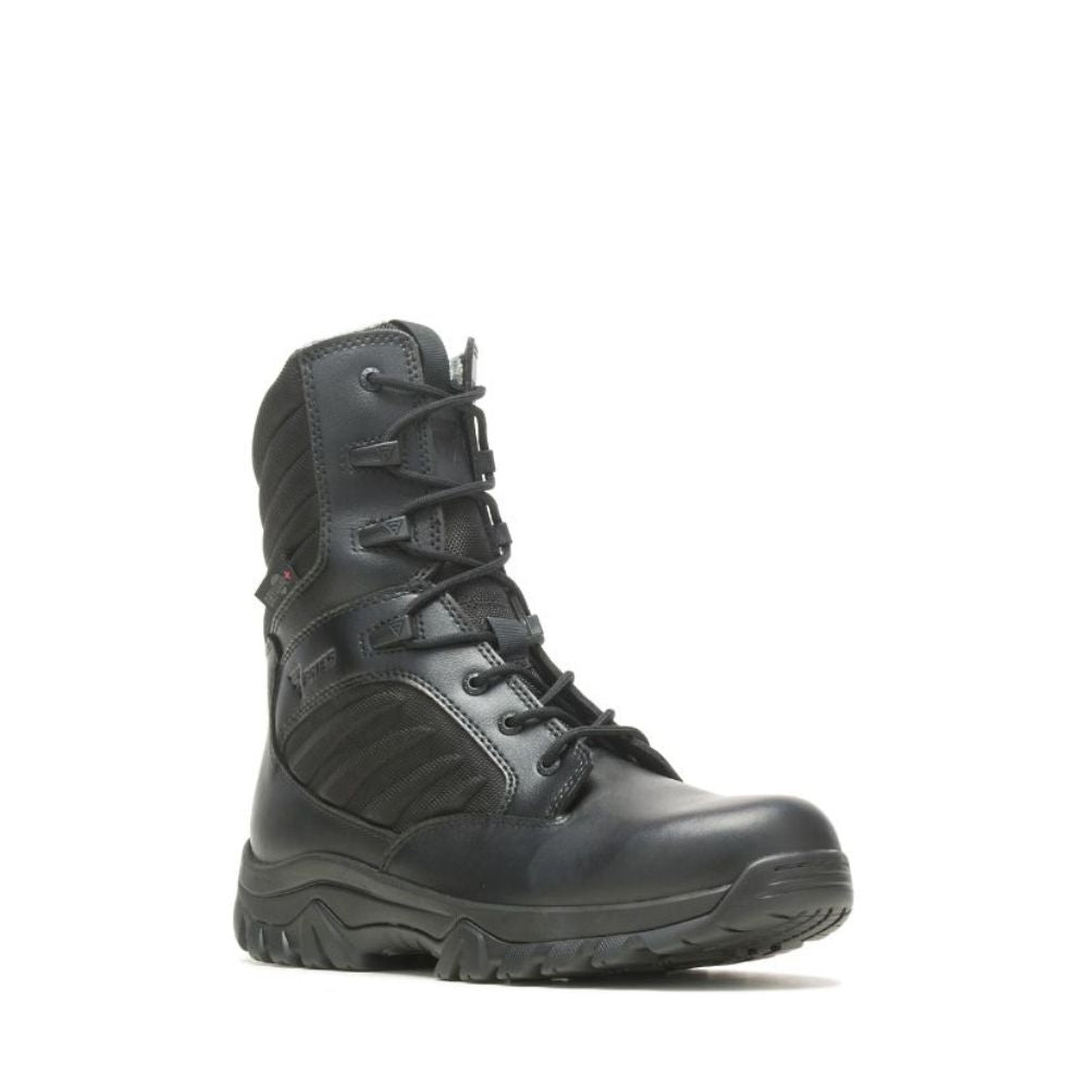 Bates GX X2 Unisex 8 Inch Composite Toe Work Boots with Side Zipper - Waterproof Safety Shoes for Construction, Warehouse & Outdoor Work (Model 23274) | Durable & Comfortable Uniform Boots for Men & Women