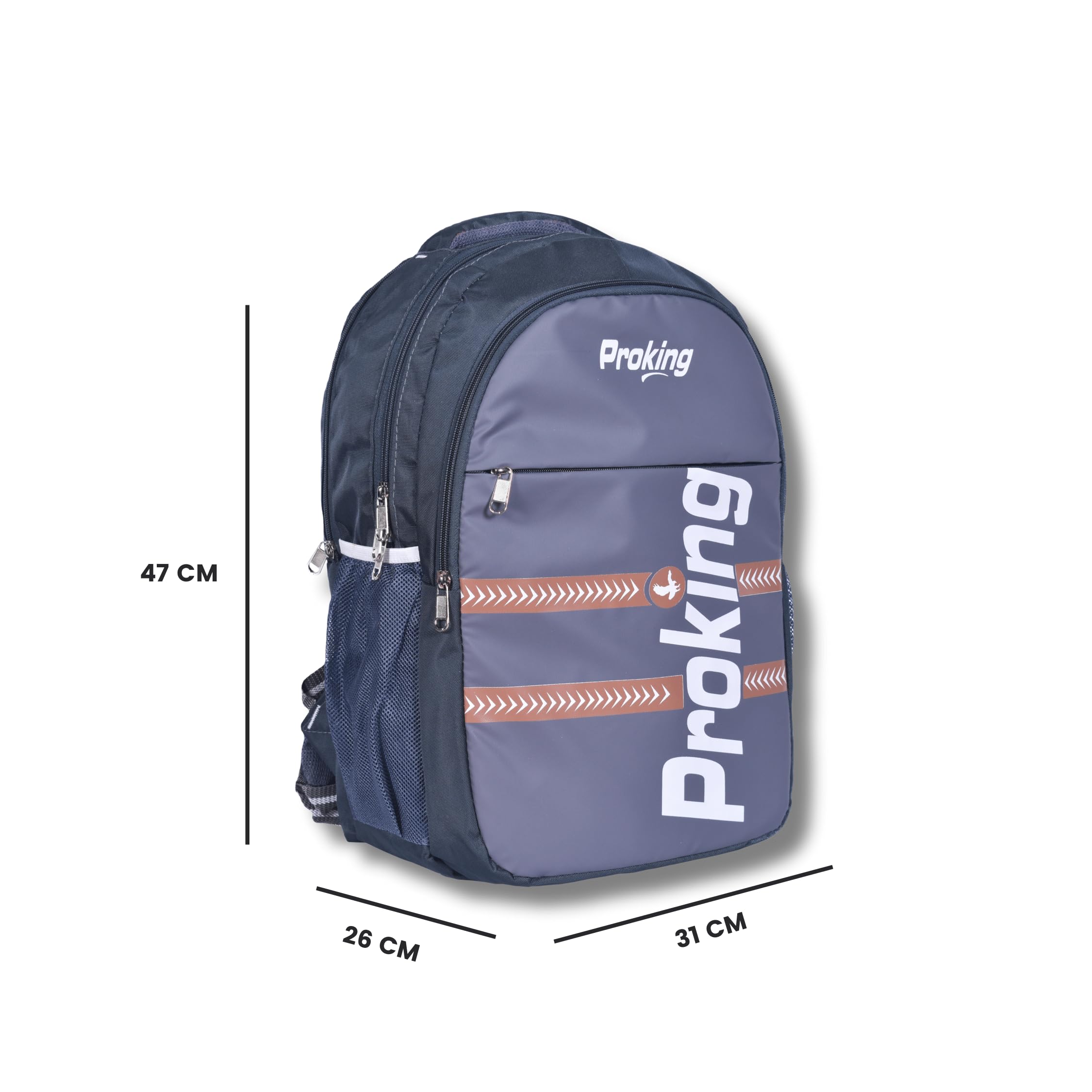Proking Voyager Water Resistant Backpack - Durable School Backpack for Kids & College Students, Perfect for Travel, Hiking & Outdoor Adventures - Ideal for Daily Use, Commuting & Weekend Getaways