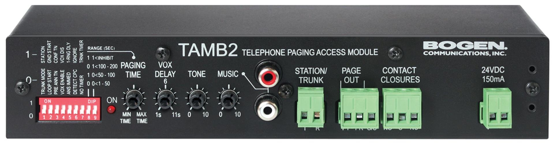 Bogen TAMB2PS Telephone Access Module with Power Supply - Black | Business & Office Communication System | VoIP & Analog Phone Compatibility