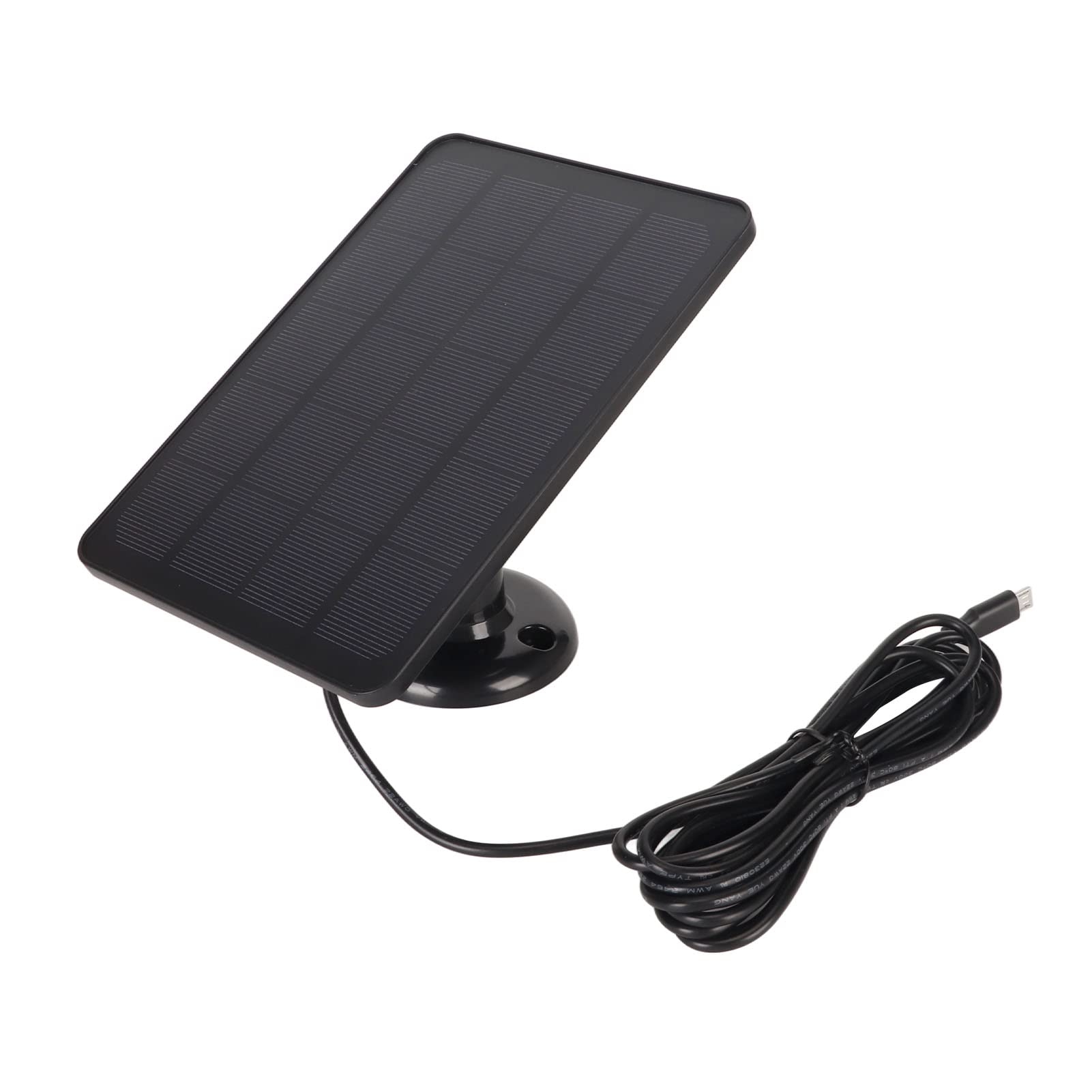 6 Camera Solar Panel Security System - IP65 Waterproof, 5V 4W High Efficiency USB Charging (White/Black) for Outdoor Home & Business Surveillance