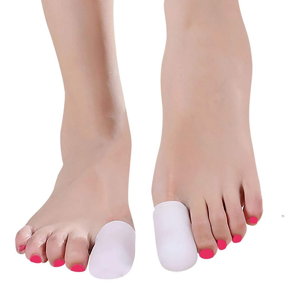 5 Pairs Breathable Silicone Gel Toe Caps for Ingrown Toenails - Big Toe Protector Pads & Sleeves for Pain Relief & Comfort (Ideal for Running, Hiking & Daily Wear)