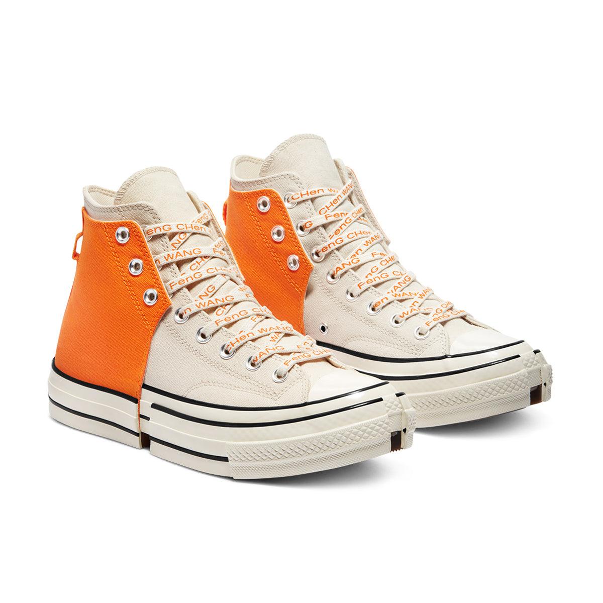 Feng Chen Wang Chuck 70 Hi 'Persimmon Orange' Unisex Sneakers - 2-in-1 Convertible Design for Streetwear & Casual Fashion - Perfect for Urban Outfits and Sneaker Collectors