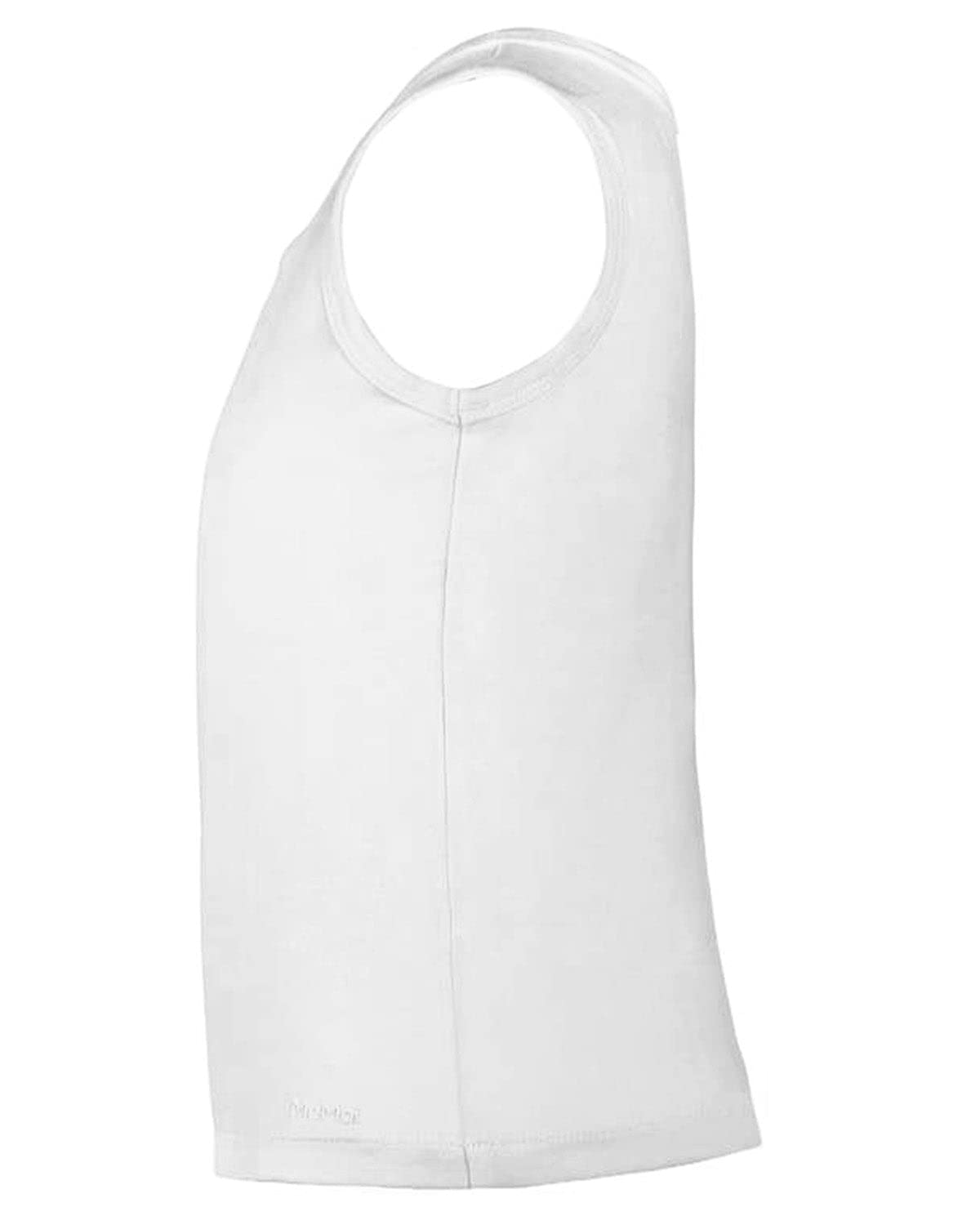 MeMoi Boys' 3-Pack White Cotton Blend Tank Tops for Kids - Breathable Summer Shirts for Playground, Beach & Casual Wear