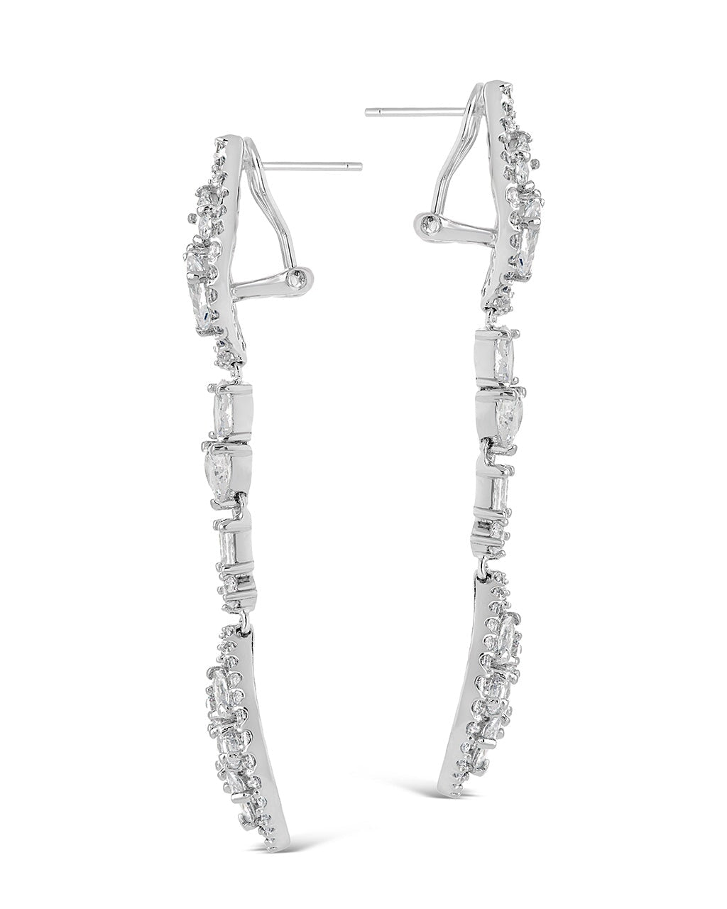 Mariah CZ Drop Earrings for Women - Sparkling Cubic Zirconia Dangle Earrings - Perfect for Parties, Weddings & Evening Events