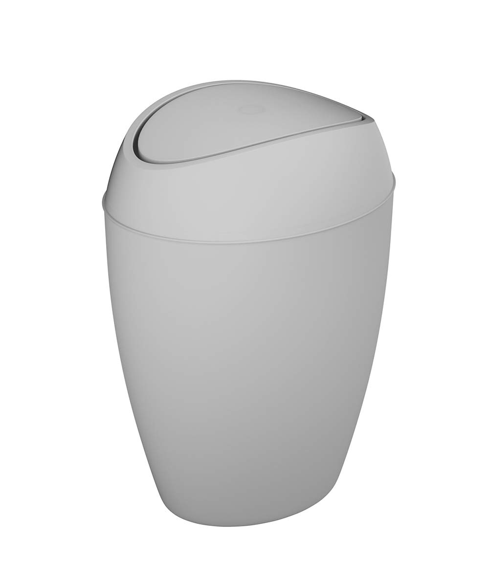 Recycled Paper Bins by Umbra - Modern Grey Waste Paper Basket for Home & Office | Perfect for Recycling, Office Desks, Living Rooms & Bedrooms