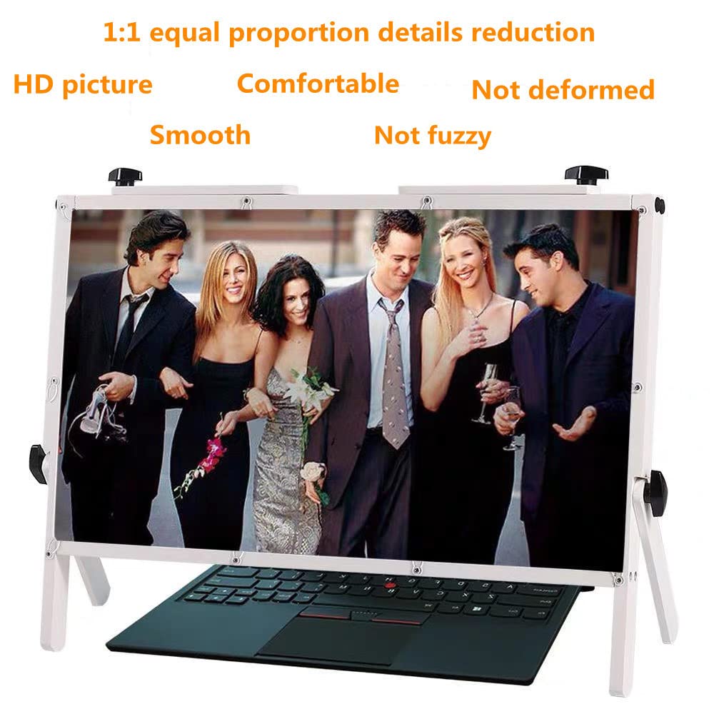 22 Inch 3X Magnifying Glass for Computer Monitor & Laptop Screen - Portable Reading Enlarger Projector for Tablets | Ideal for Reading Small Text, Crafts & Electronic Repairs