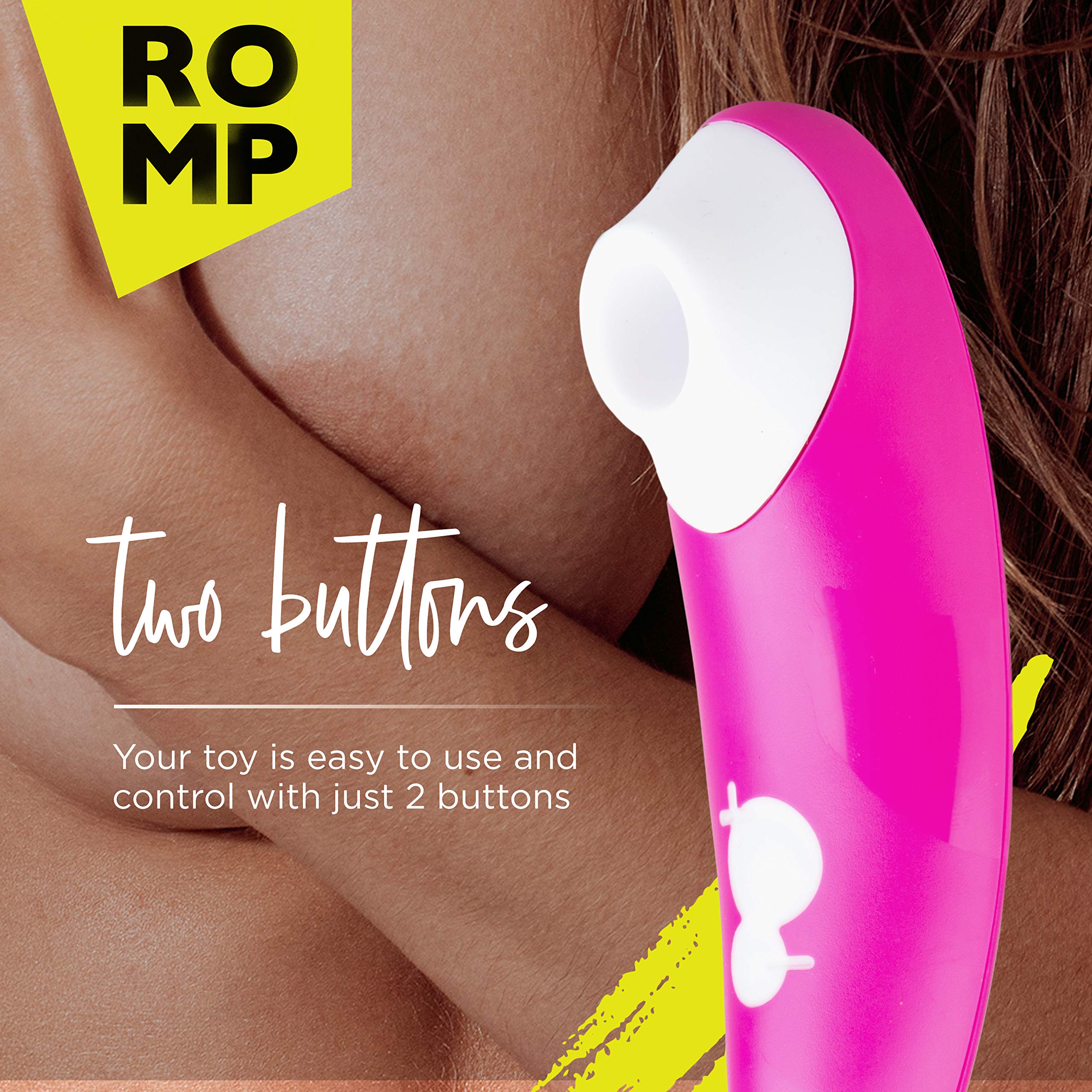 ROMP Shine Clit Sucker - 10 Powerful Suction Levels Clitoral Stimulator for Women | Rechargeable Adult Sex Toy for Couples & Solo Play | Waterproof Pink Clitoris Vibrator & Suction Massager | Perfect for Foreplay, Self-Care & Spicing Up Your Intimate Life
