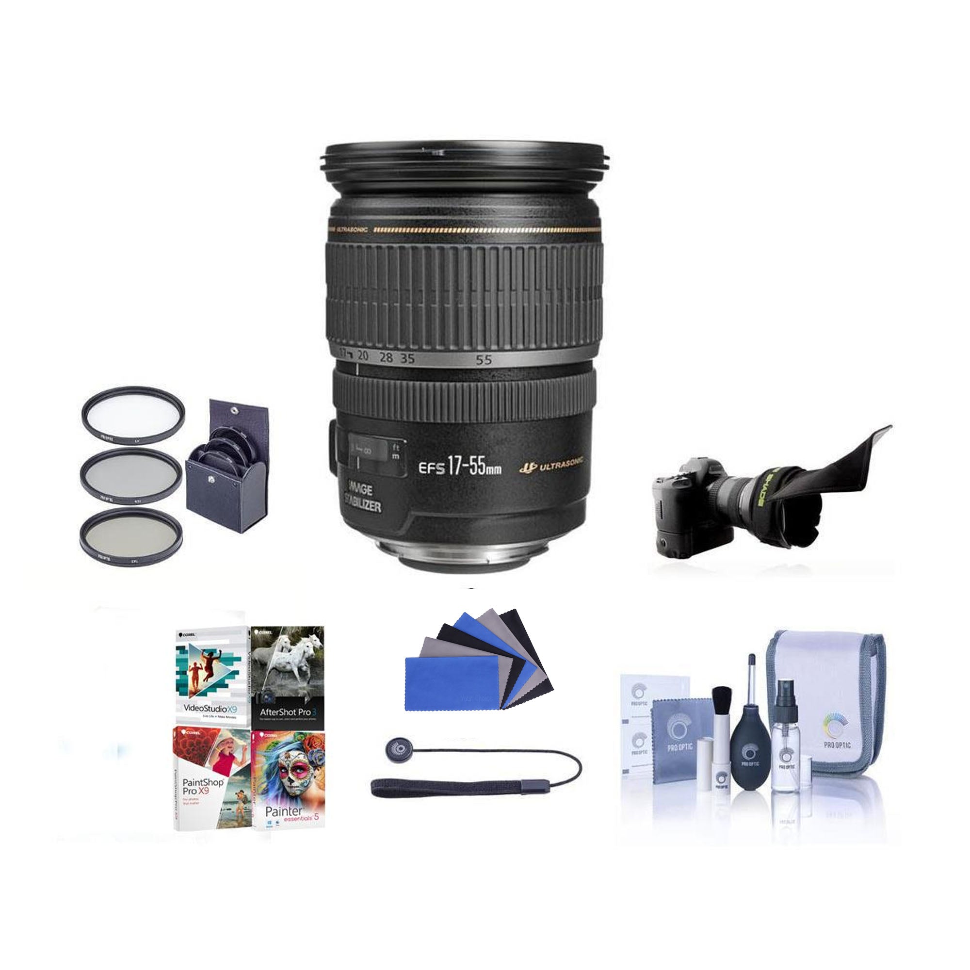 Canon EF 50mm f/1.4 USM Standard Prime Lens with Lens Hood & Cleaning Kit - Perfect for Portrait Photography, Low Light Shooting & Travel Photography