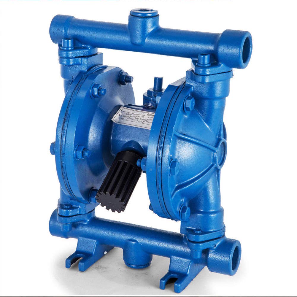 TBVECHI QBK-15 Air Operated Double Diaphragm Pump - 115 PSI, 12 GPM, Cast Iron Body - Ideal for Industrial Fluid Transfer, Chemical Processing & Water Treatment