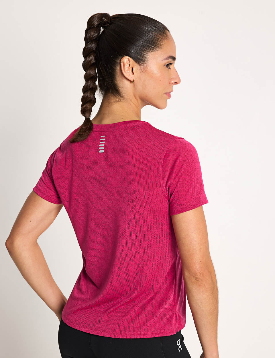 Launch Camo Short Sleeve T-Shirt - Shaded Fuchsia with Reflective Design | Outdoor Activities, Hiking & Casual Wear