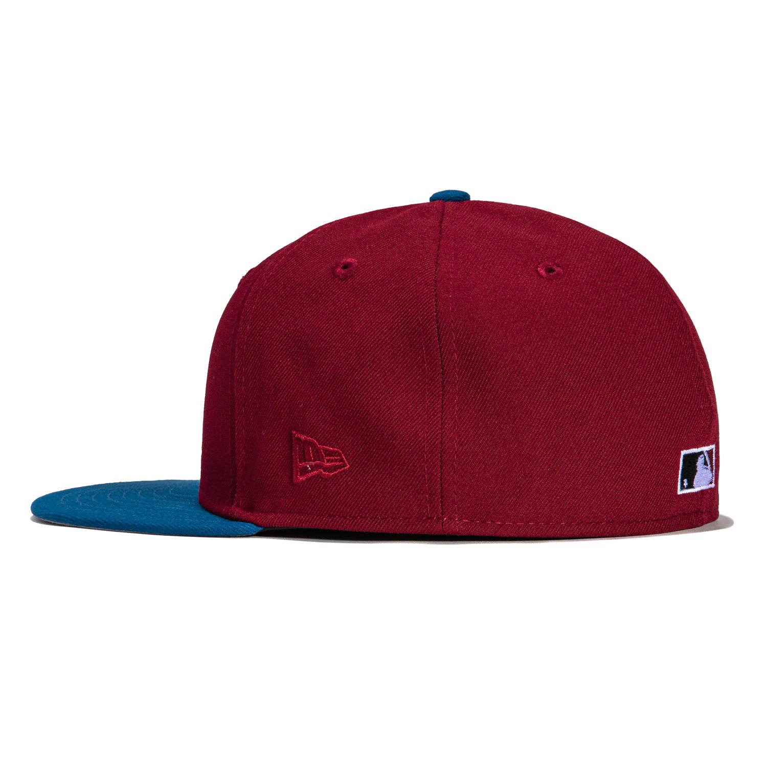New Era 59Fifty Colorado Rockies 10th Anniversary Patch Logo Baseball Cap - Cardinal & Indigo Colors | Perfect for Baseball Games, Sports Fans & Streetwear Fashion